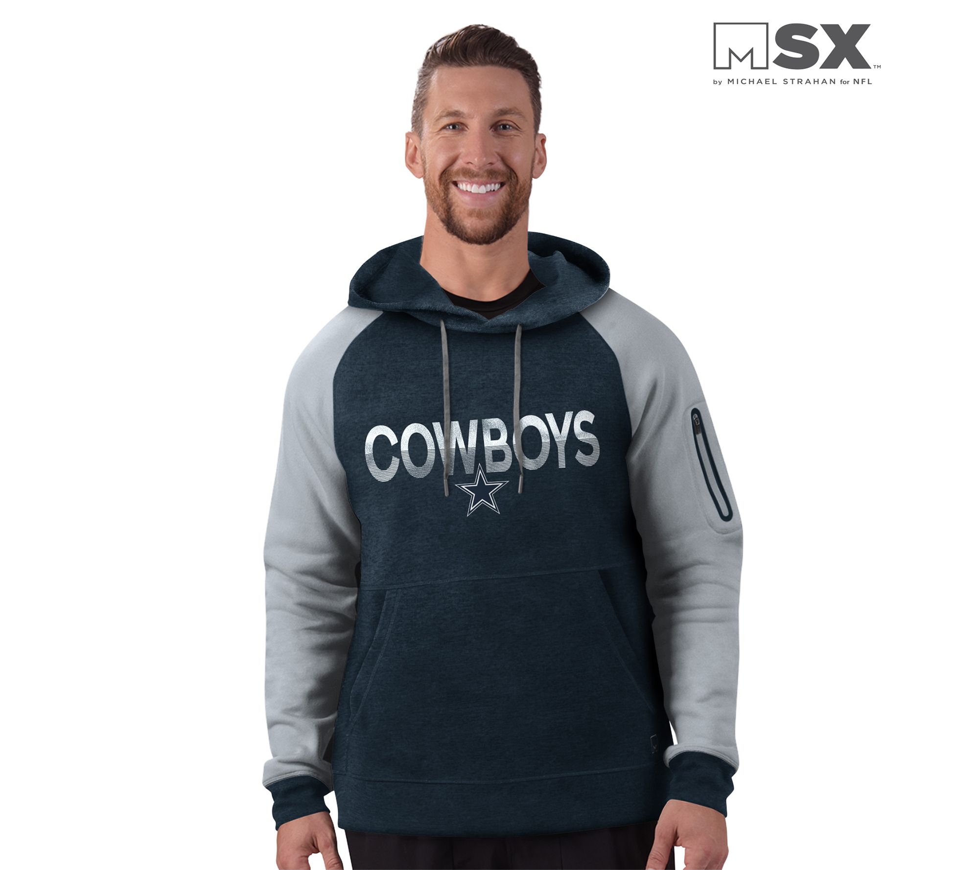 Dallas Cowboys Audible 1/4 Pull Over Zip - Youth