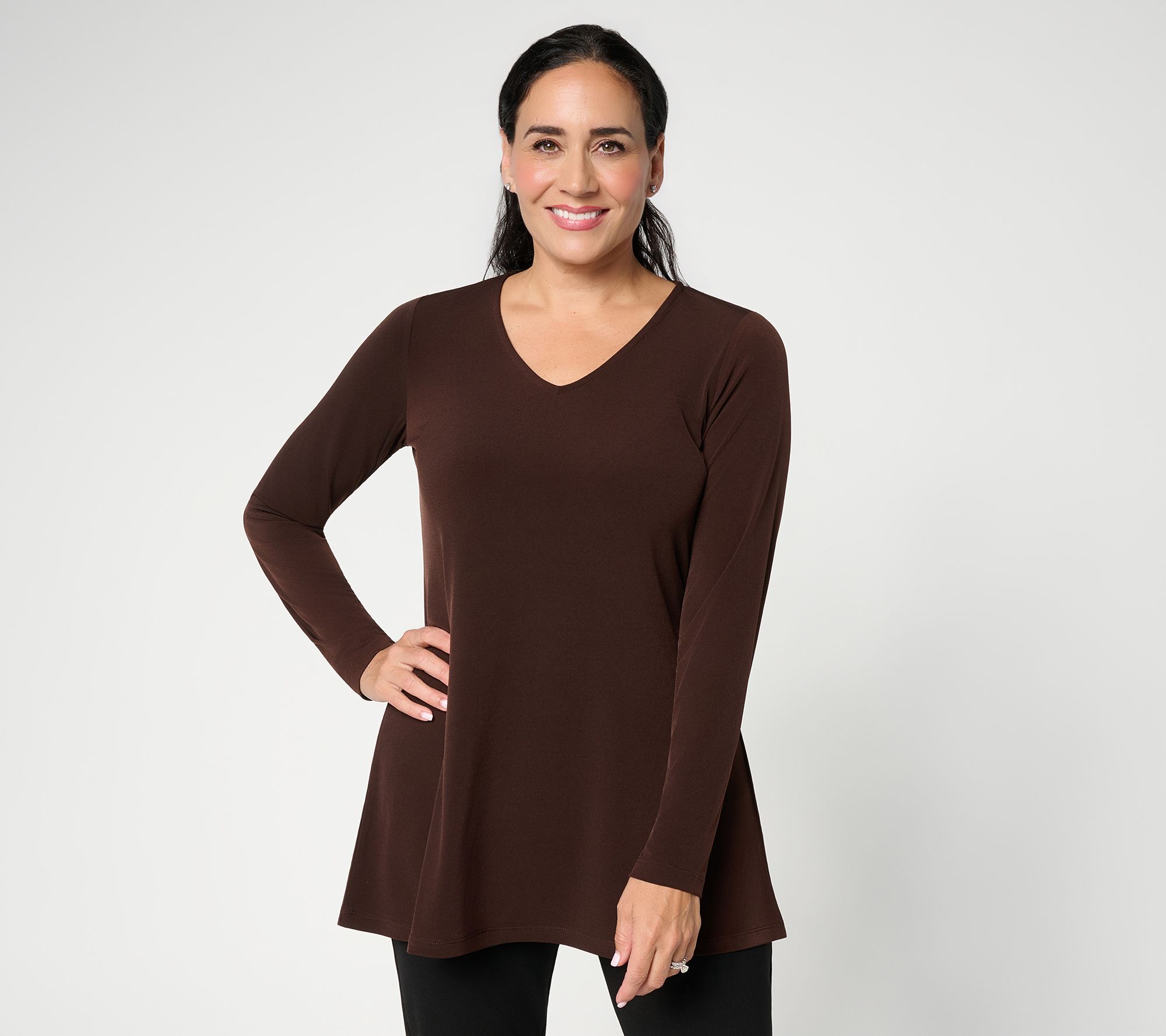Susan Graver Modern Essentials Regular Liquid Knit Tunic