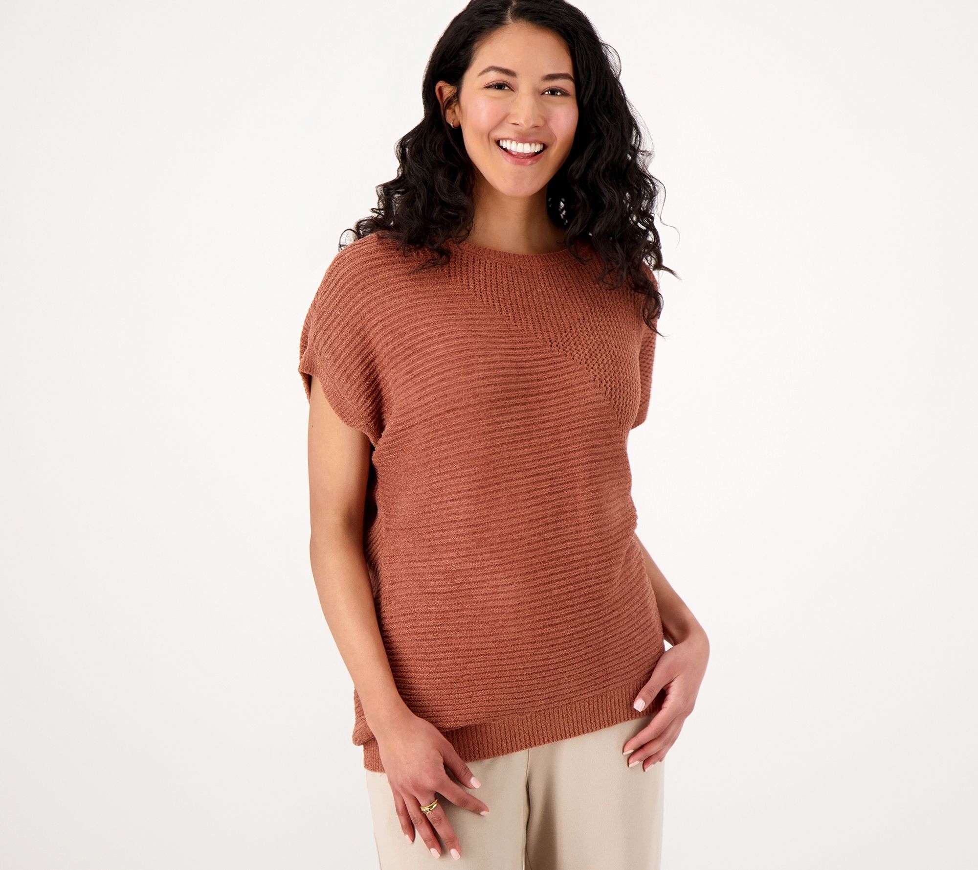 Barefoot Dreams CozyChic Ultra Lite Mixed Stitch Dolman Pullover