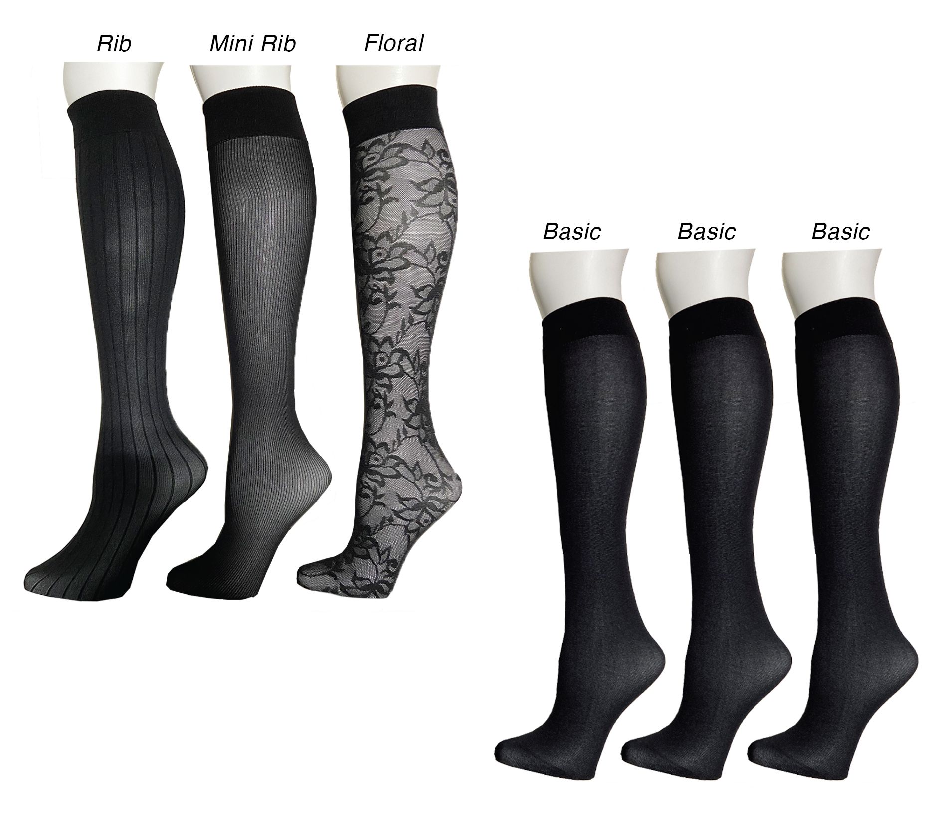 Badgley Mischka Plus Size Fashion Trouser Socks - QVC.com