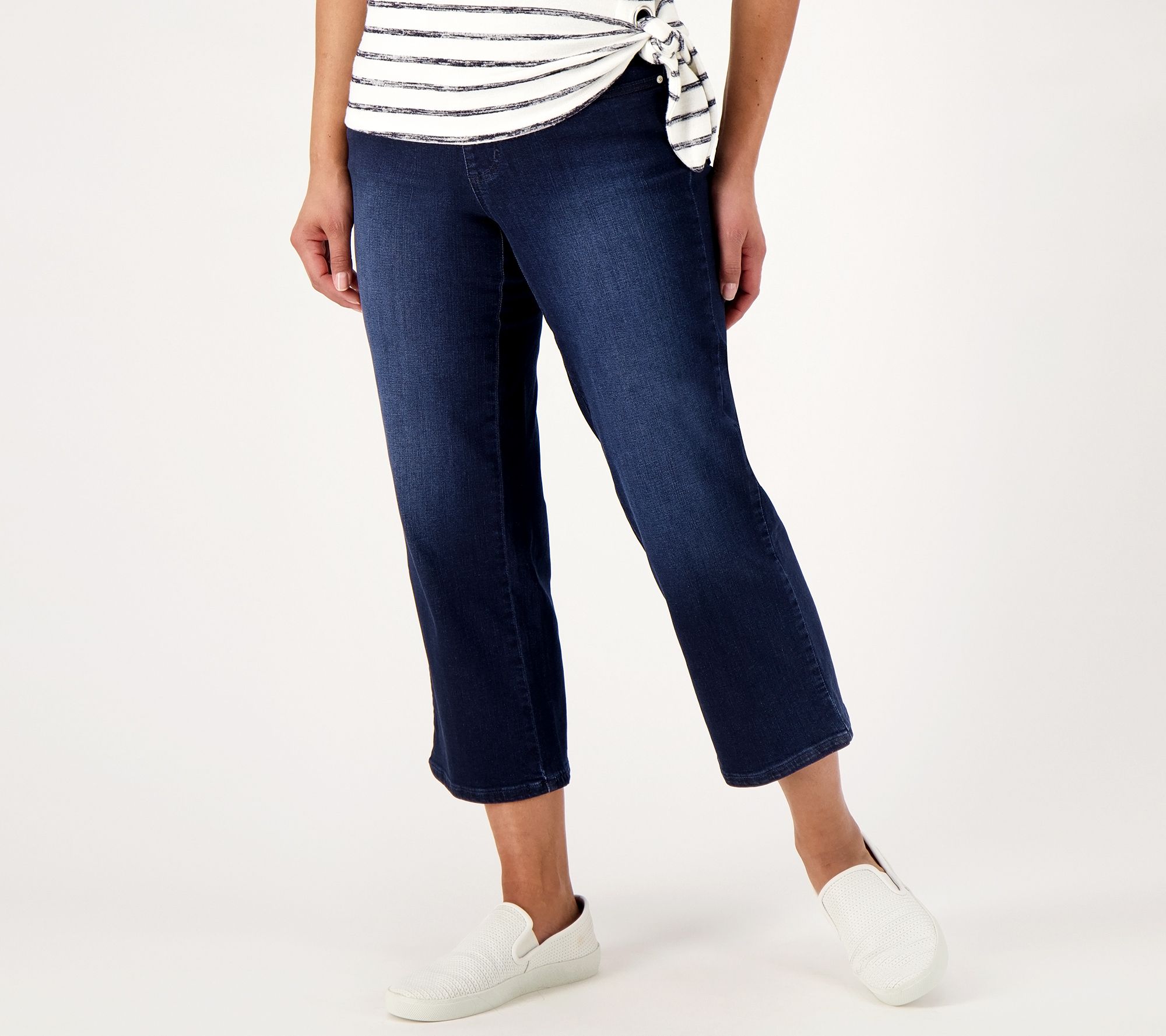 Belle by Kim Gravel Petite TripleLuxe Denim Guacho