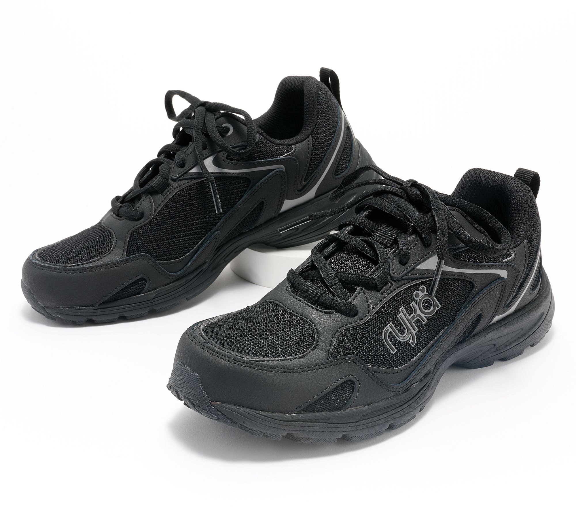Ryka Leather & Mesh Anatomic Walking Sneaker - Standout