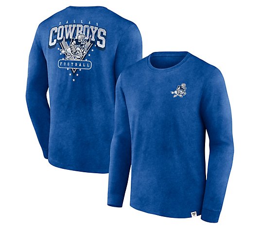 NFL Dallas Men's Vintage Wash Long Sleeve Shirt, Size XX-Large, Cowboys