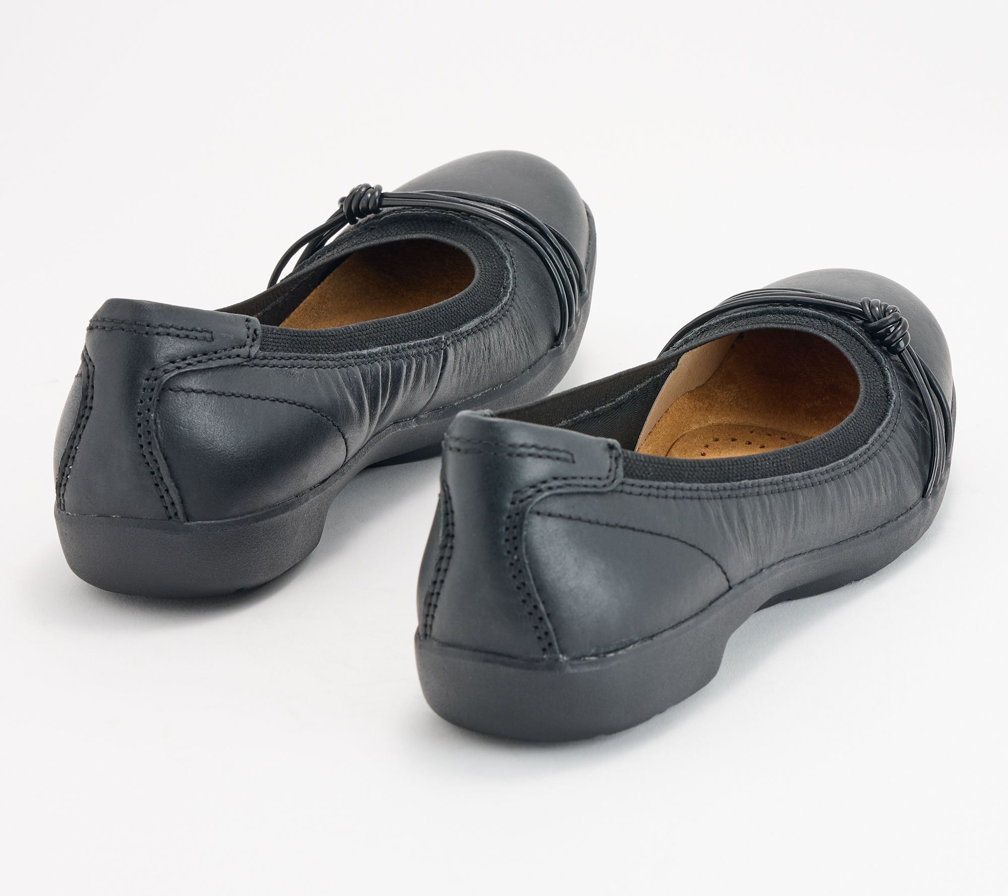 Kreta Skuffelse voldtage Clarks Collection Leather Ballet Flats - Meadow Rae - QVC.com