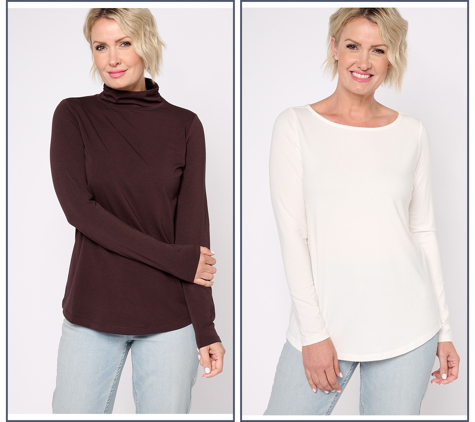 Belle by Kim Gravel Primabelle Knit Set of 2 Tops