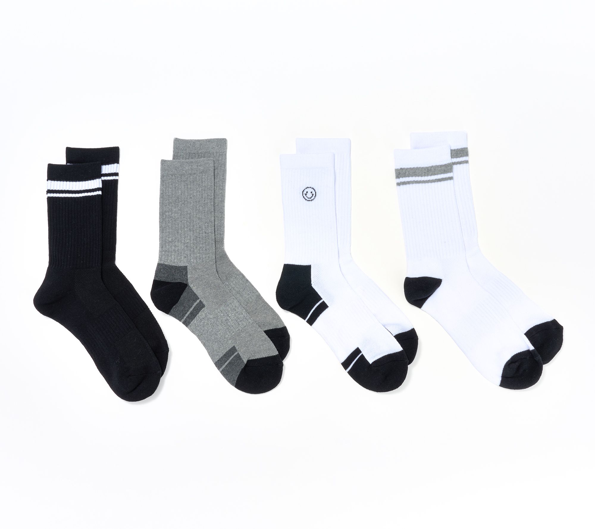 Complliments 4 Pack of Athletic Demi - Crew Socks