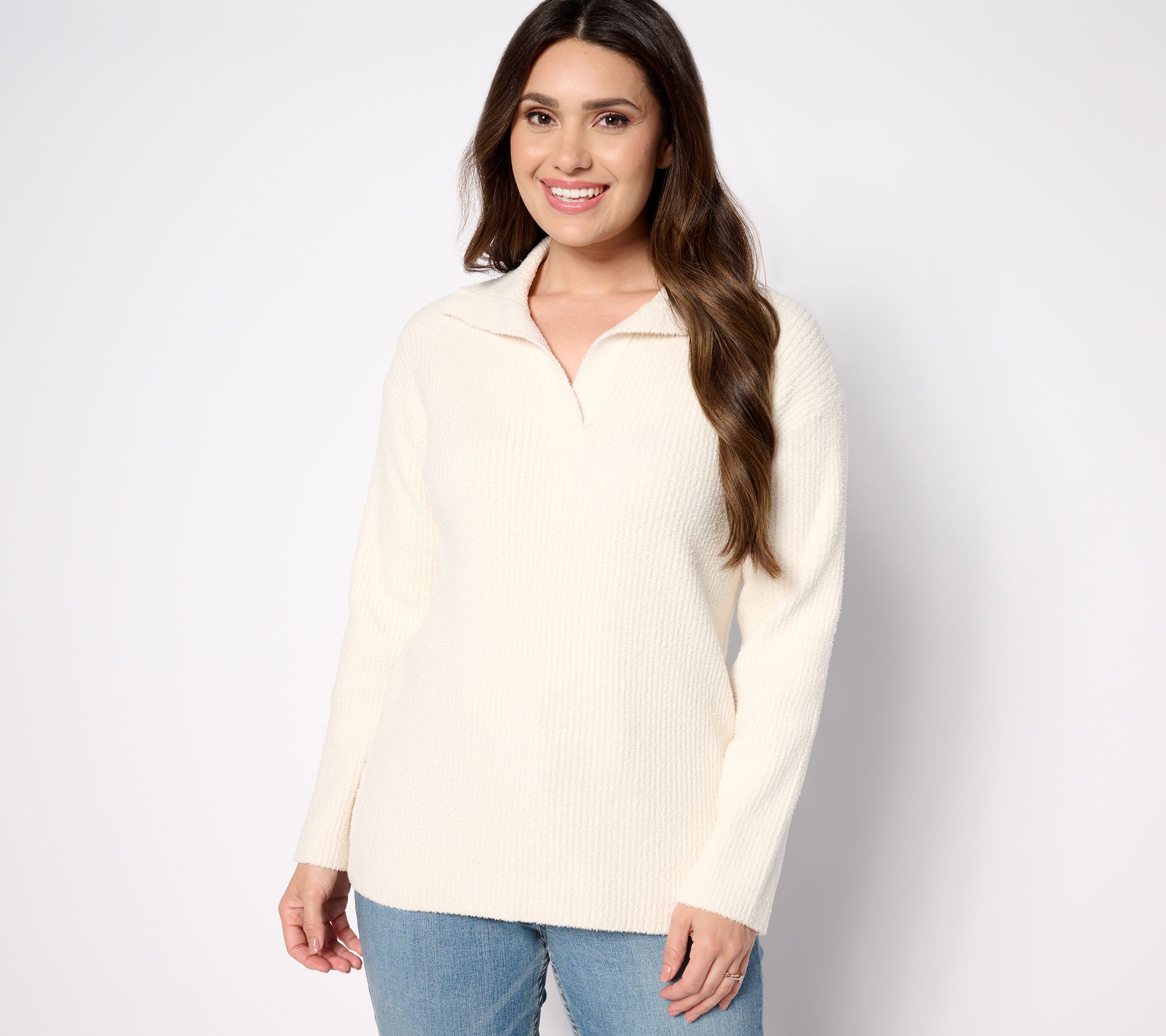 "As Is" Barefoot Dreams CozyChic Cord Rib Pullover