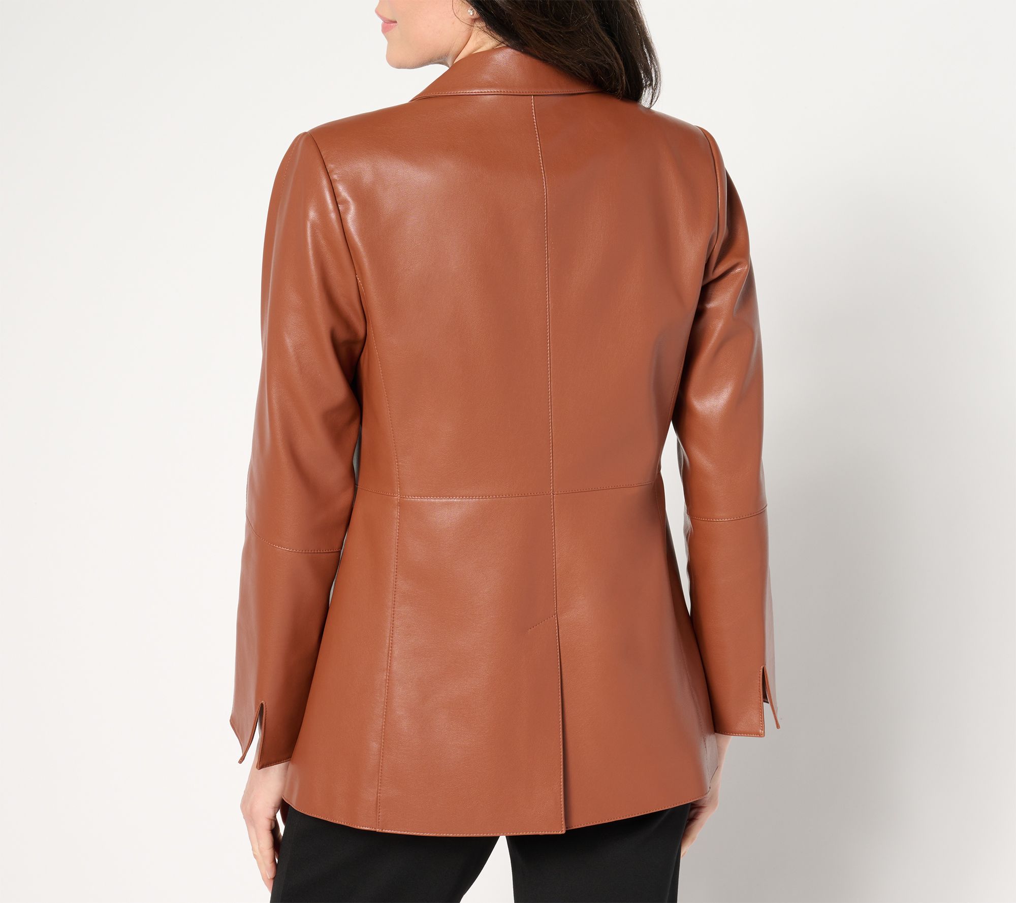 Dennis Basso Regular Luxe Faux Leather Jacket