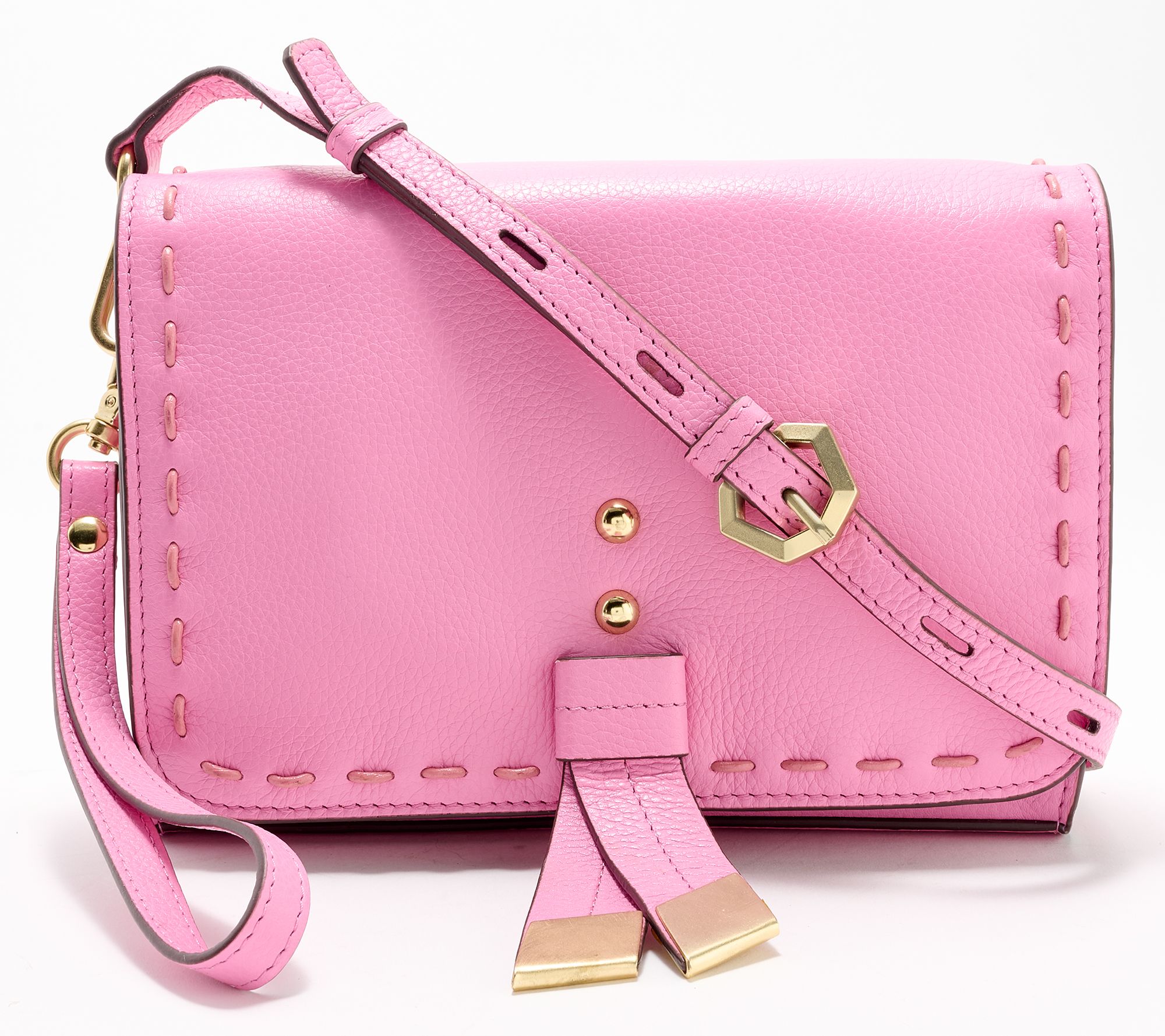 "As Is" Lodis Leather Front Flap Danica Crossbody