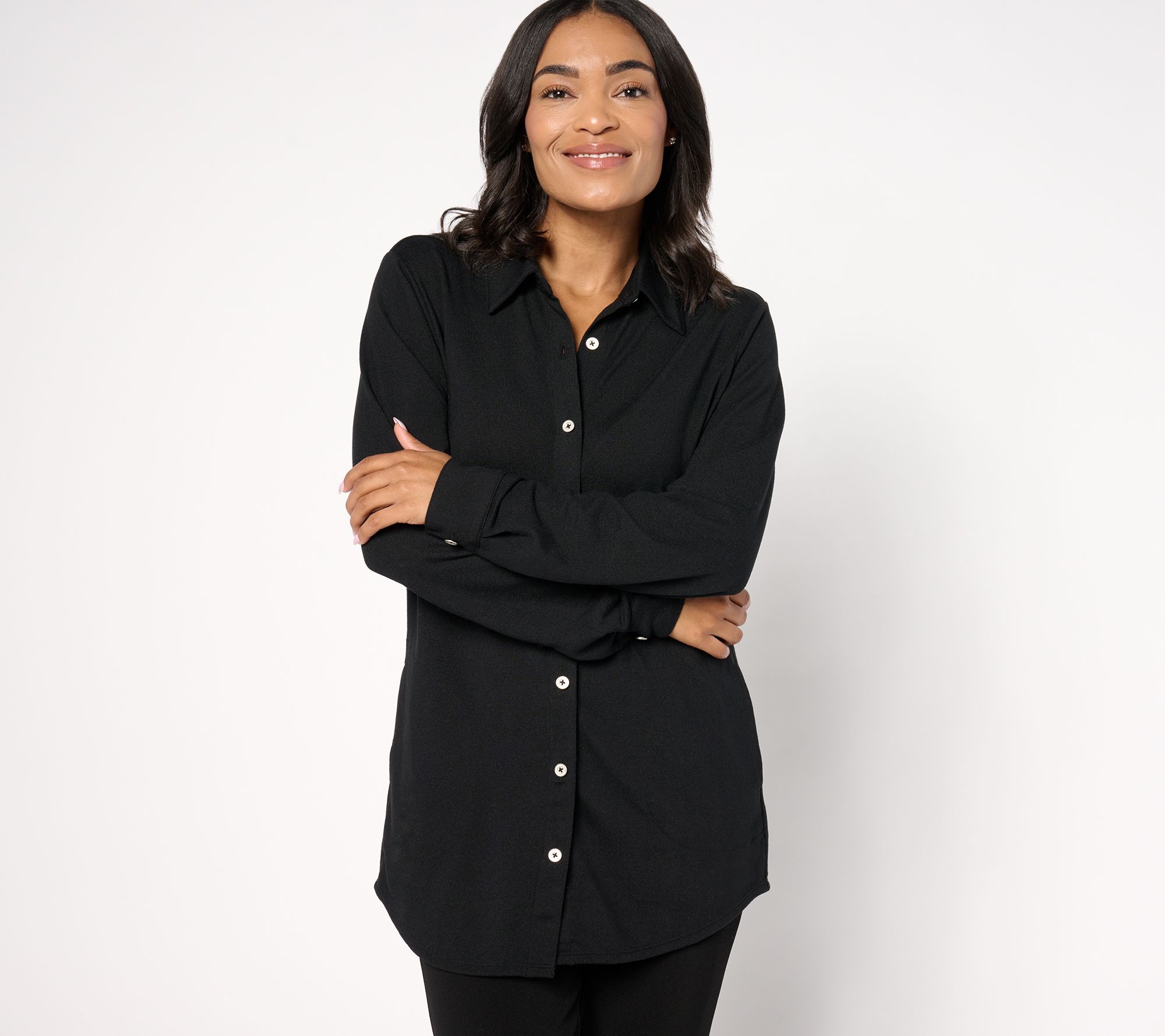 Denim & Co. Adaptive Heavenly Jersey Printed Tunic