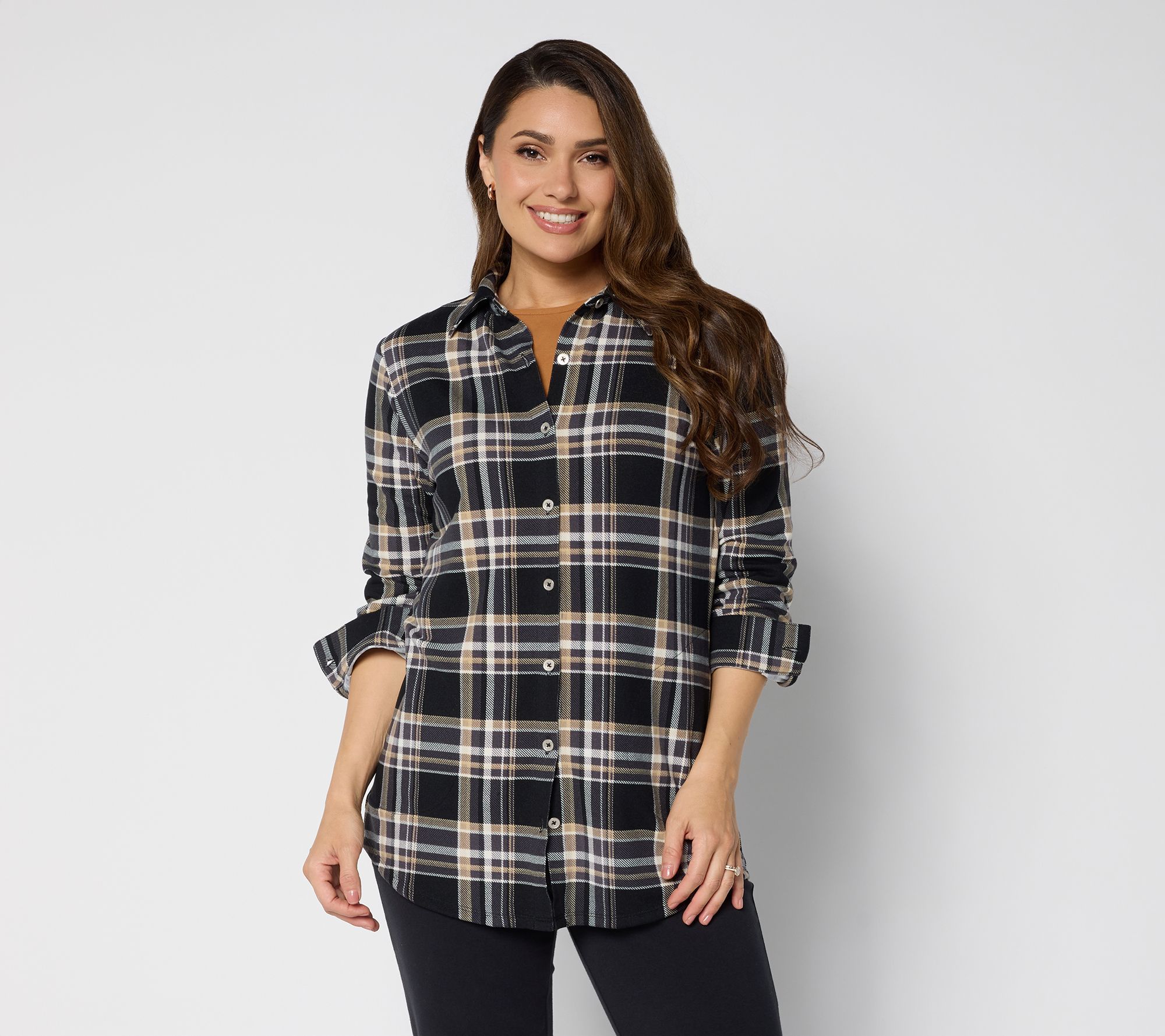 Denim & Co. Adaptive Heavenly Jersey Printed Tunic