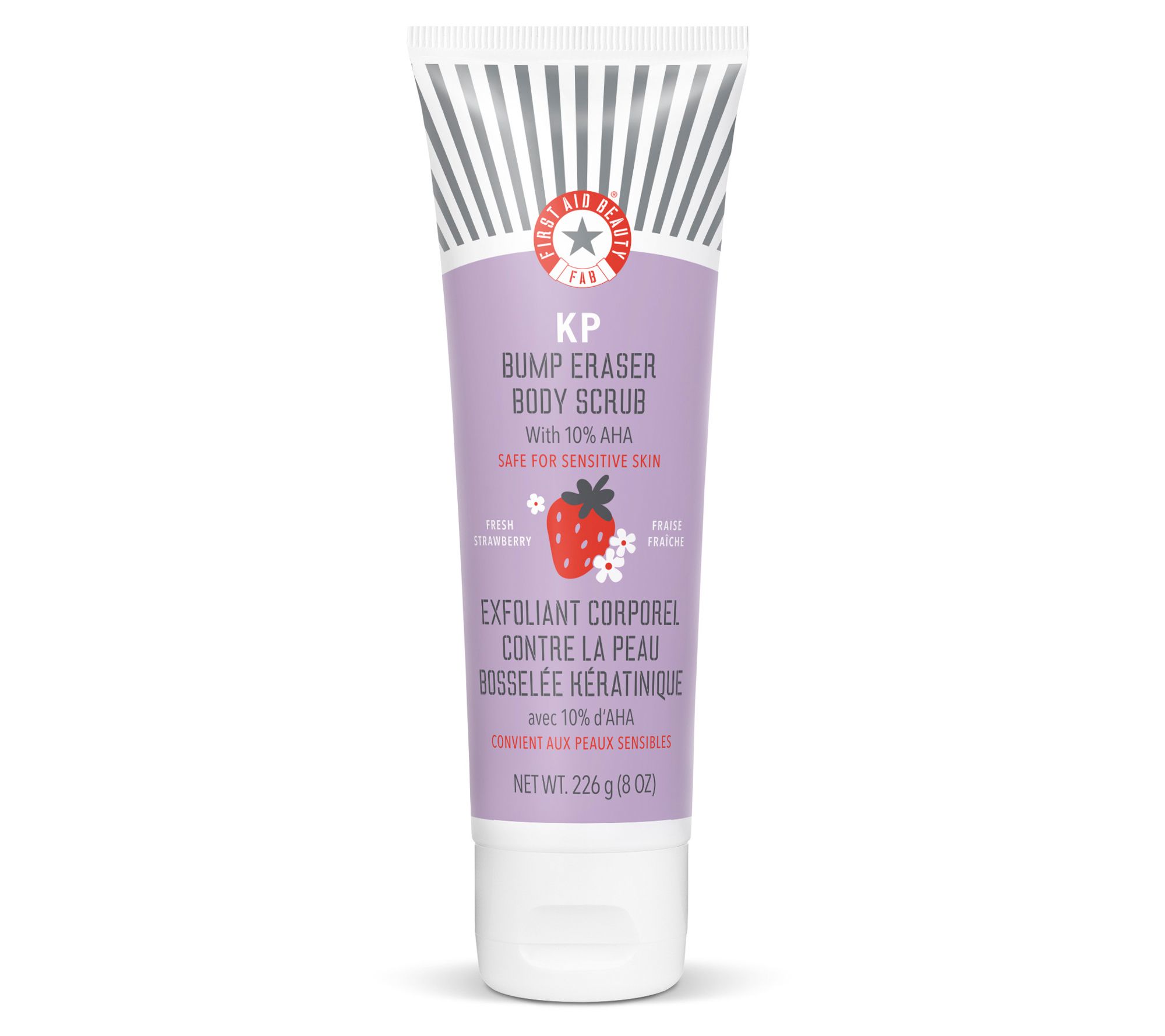 First Aid Beauty KP Bump Eraser Body Scrub 8oz- Strawberry