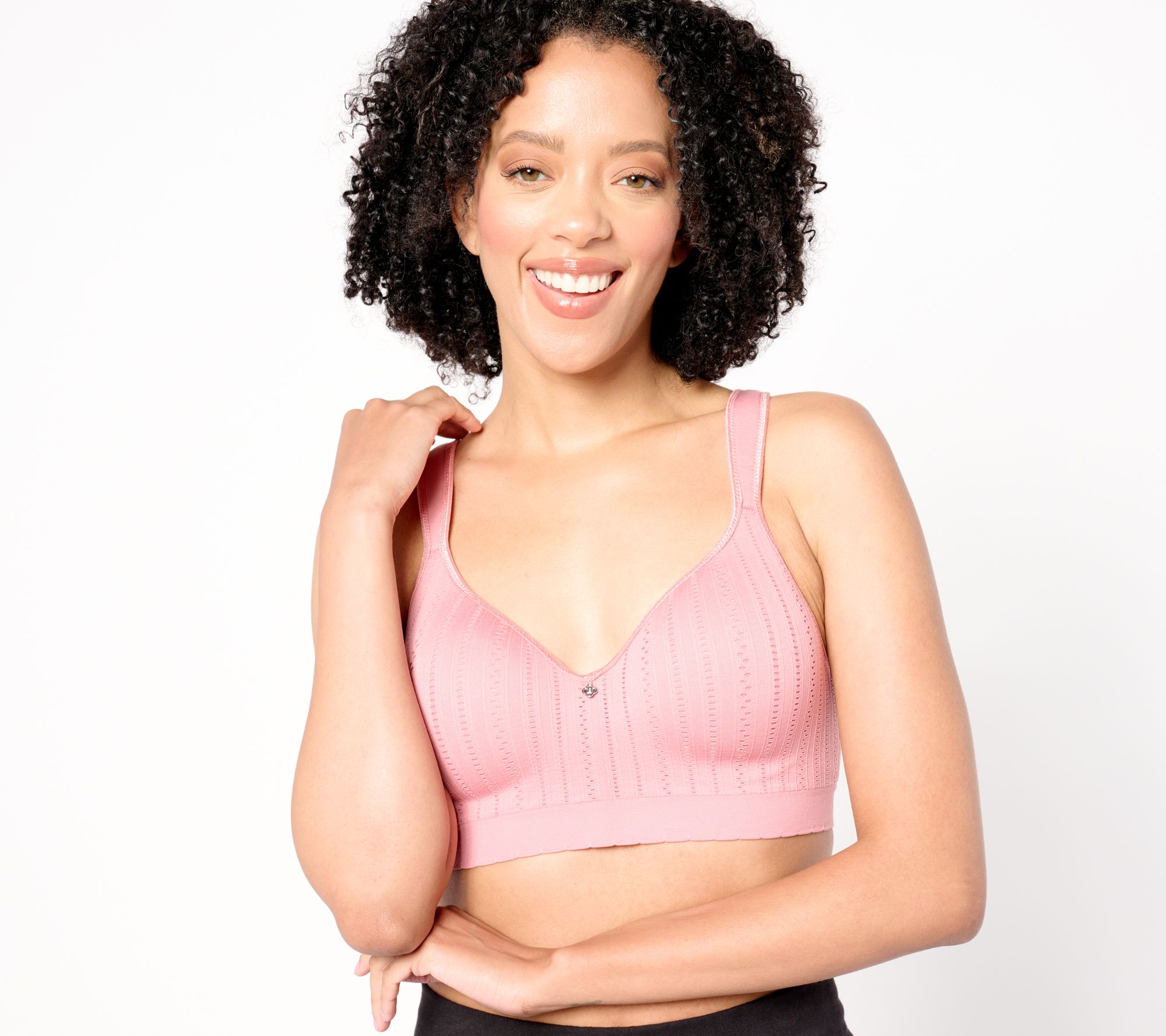 "As Is" Breezies Seamless Pointelle Wirefree Bra
