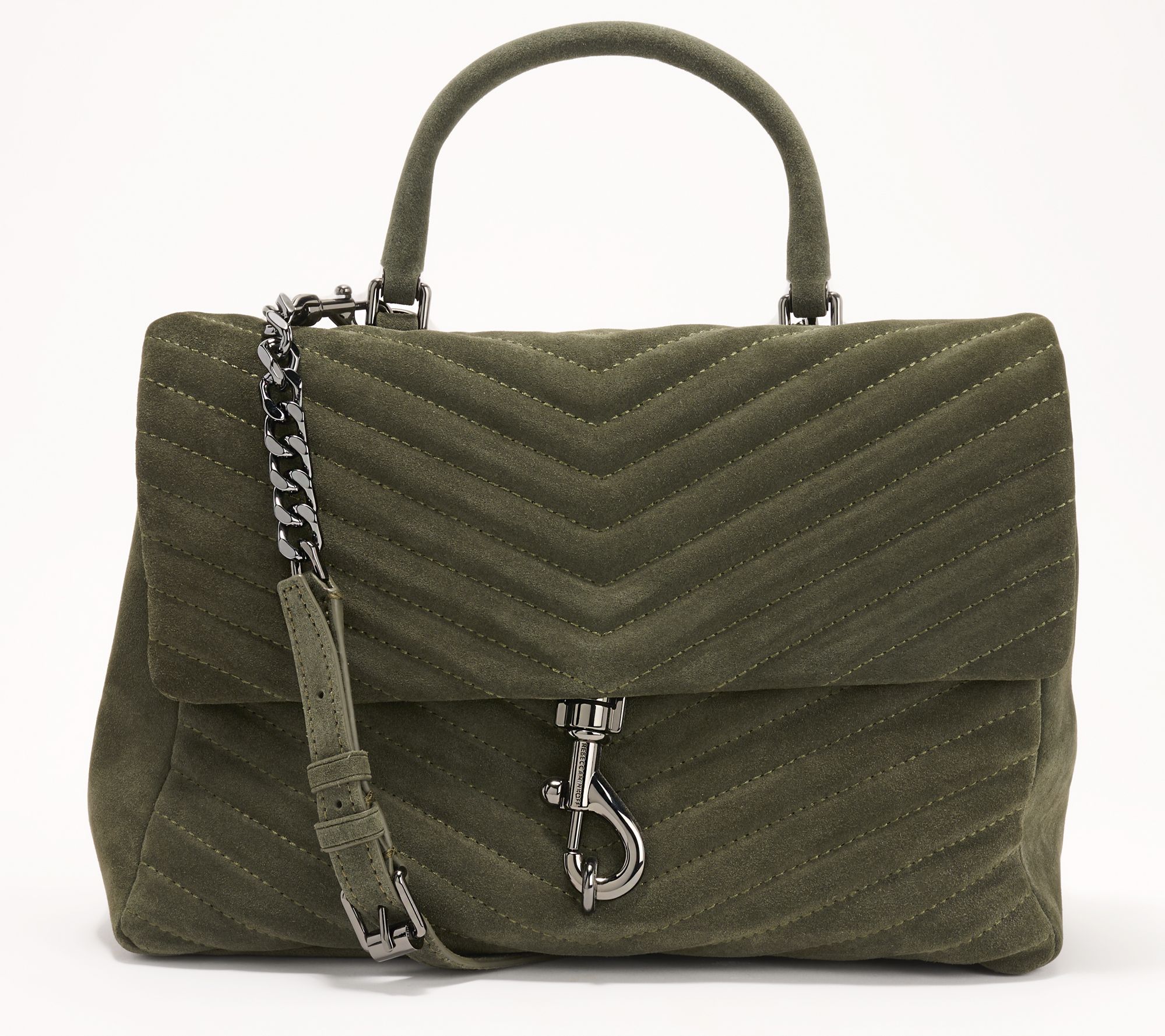 "As Is" Rebecca Minkoff Edie Large Leather Top Handle Shoulder Bag