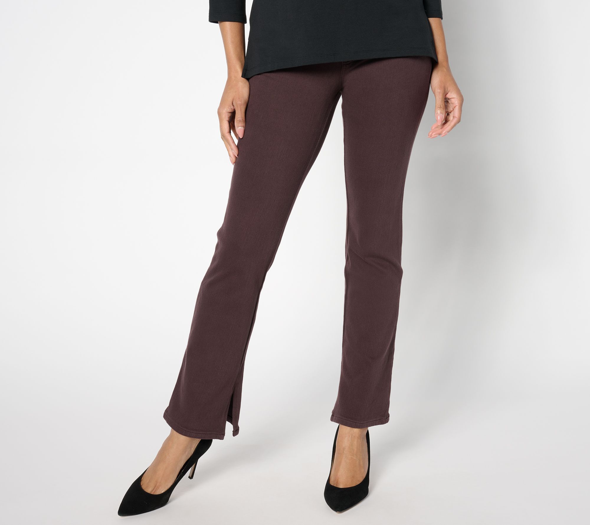 "As Is" Belle by Kim Gravel Reg Flexibelle Kickity Split Boot Cut Jean