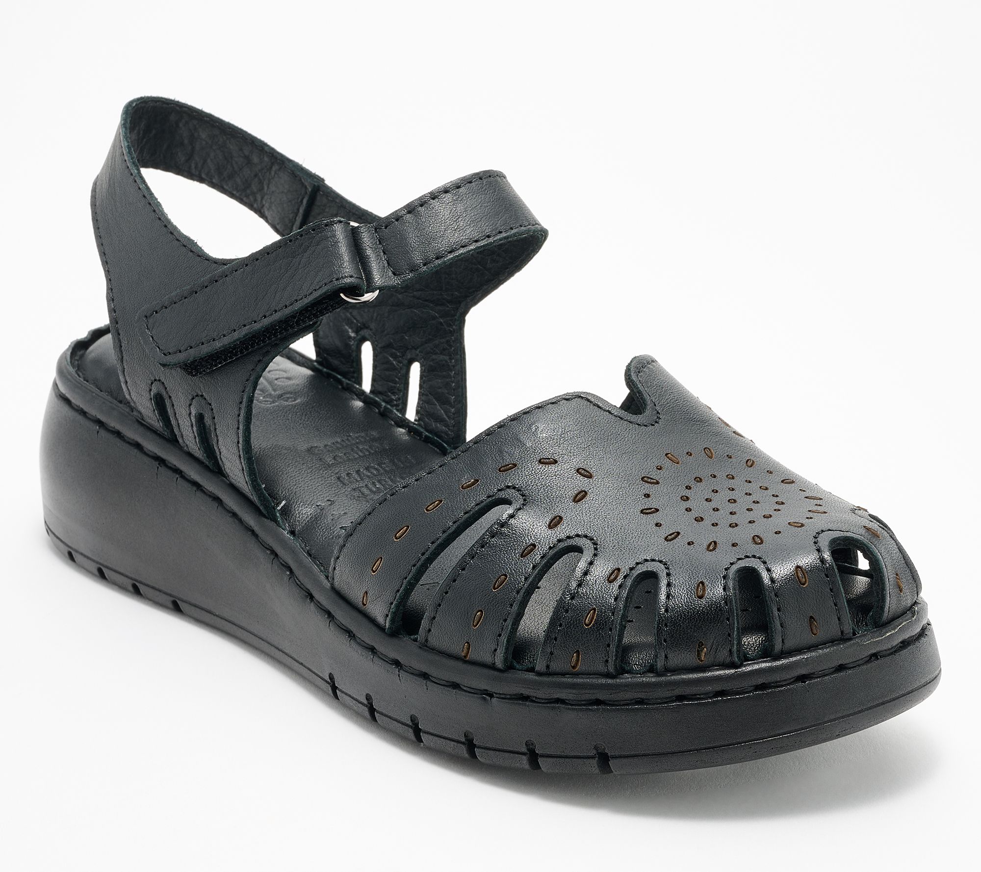 Spring Step Leather Adjustable Mary Janes- Galavis