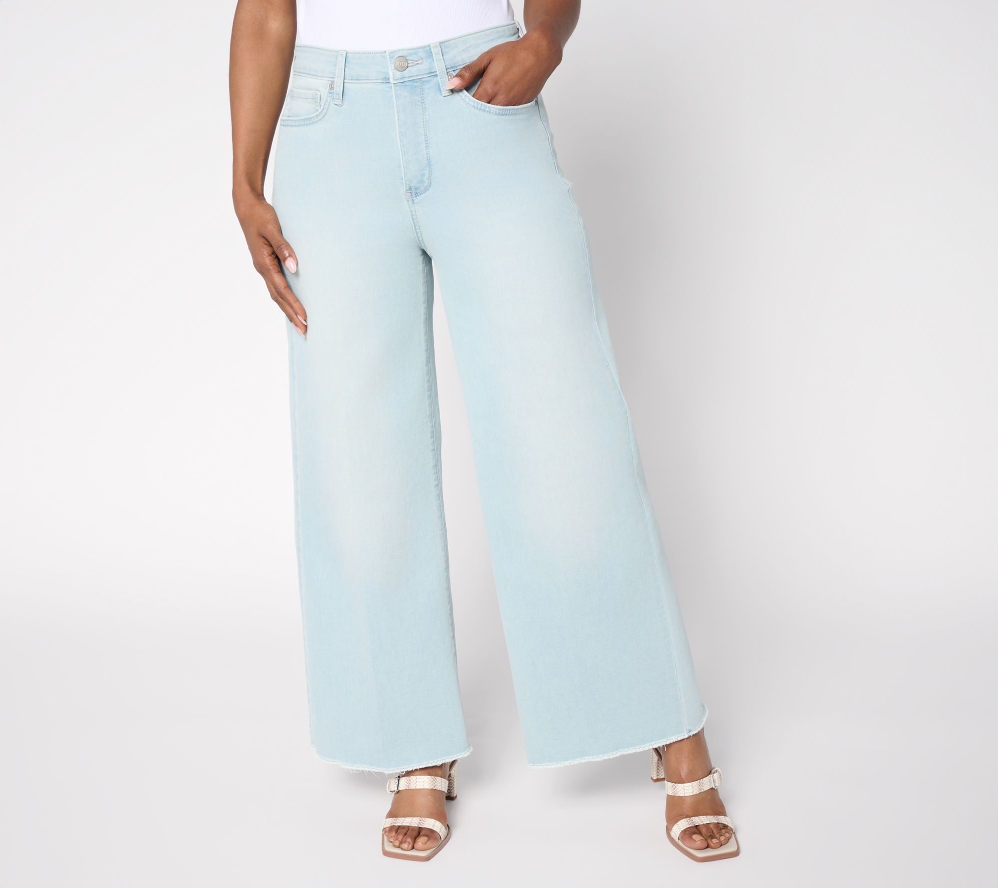 NYDJ High Rise Brodi Wide Leg Ankle Jean with Cool Embrace