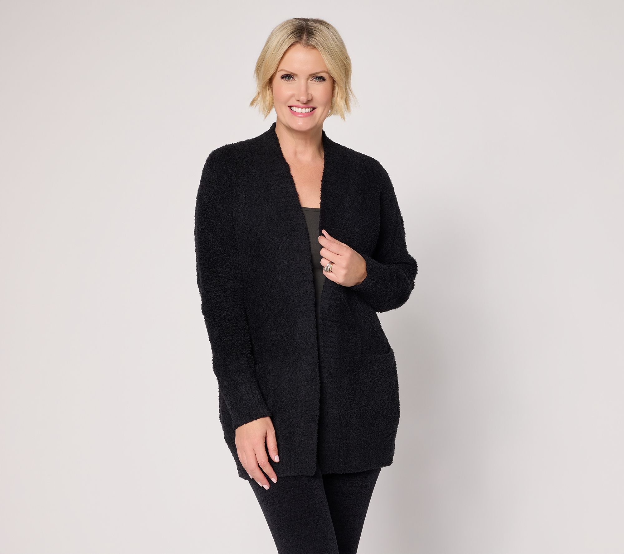 Barefoot Dreams CozyChic Diamond Cable Cardigan