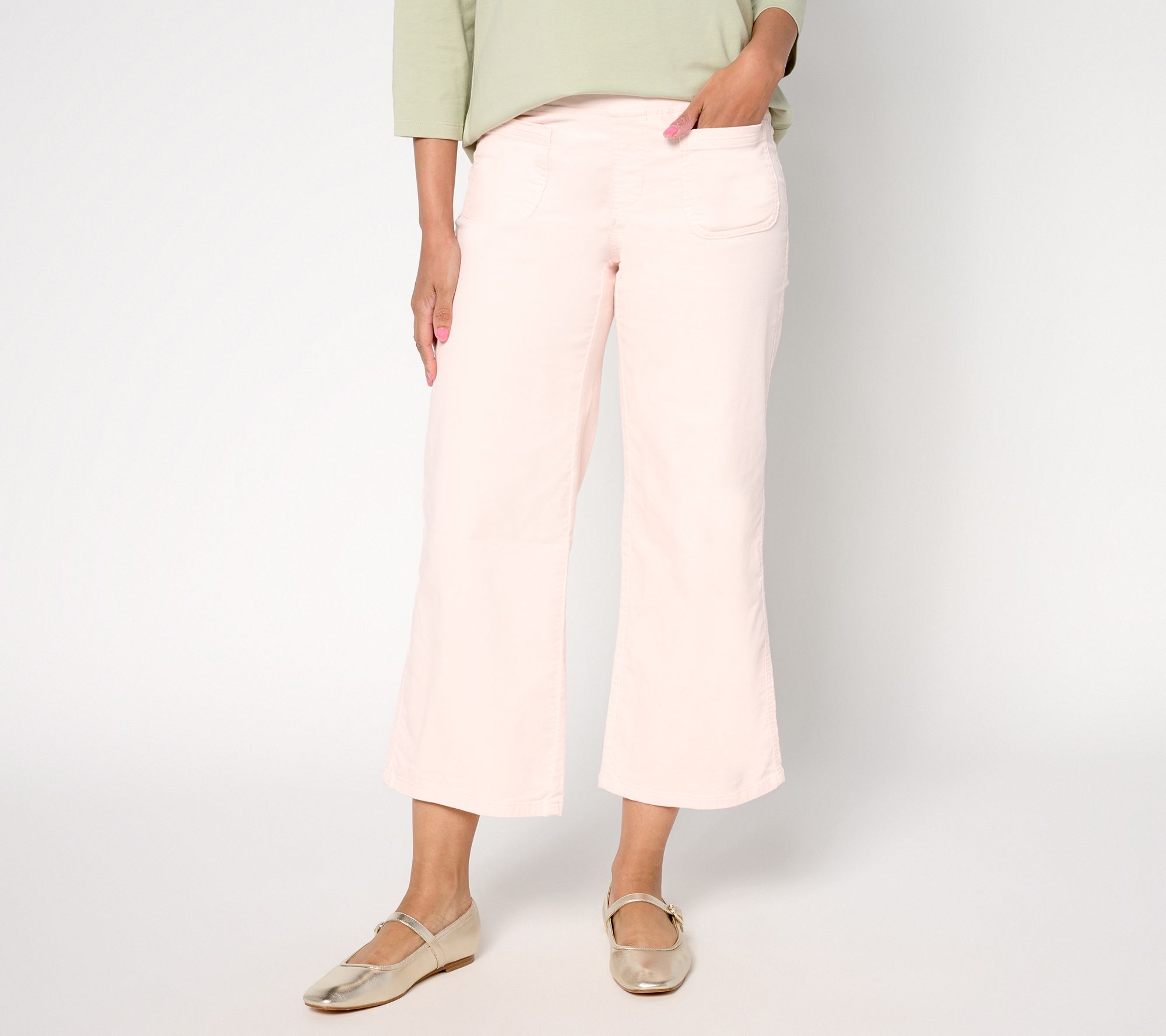 "As Is" Belle by Kim Gravel Reg TripleLuxe Corduroy Gaucho Pant