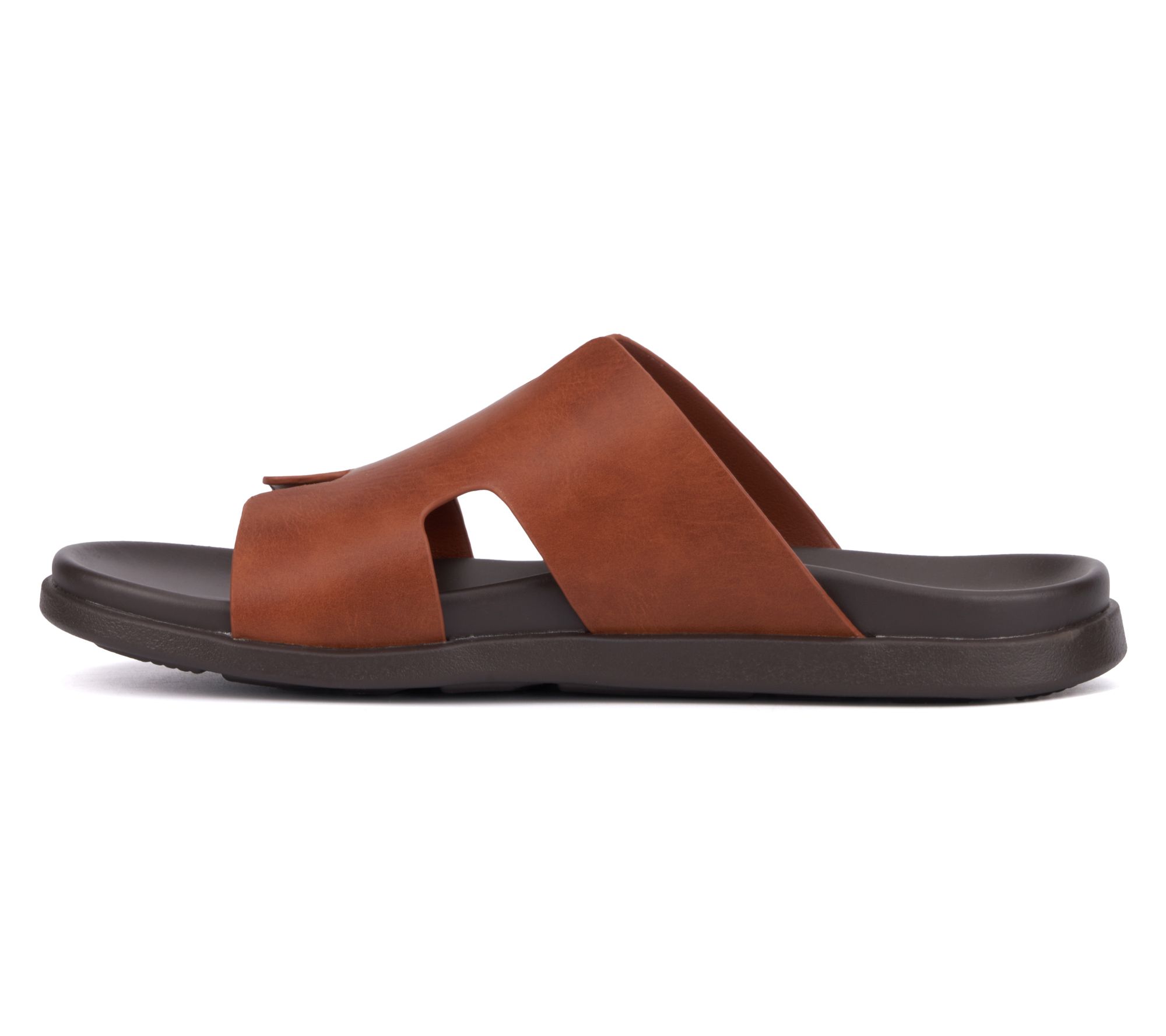 New York & Company Men's Chester Slide Sandals - QVC.com