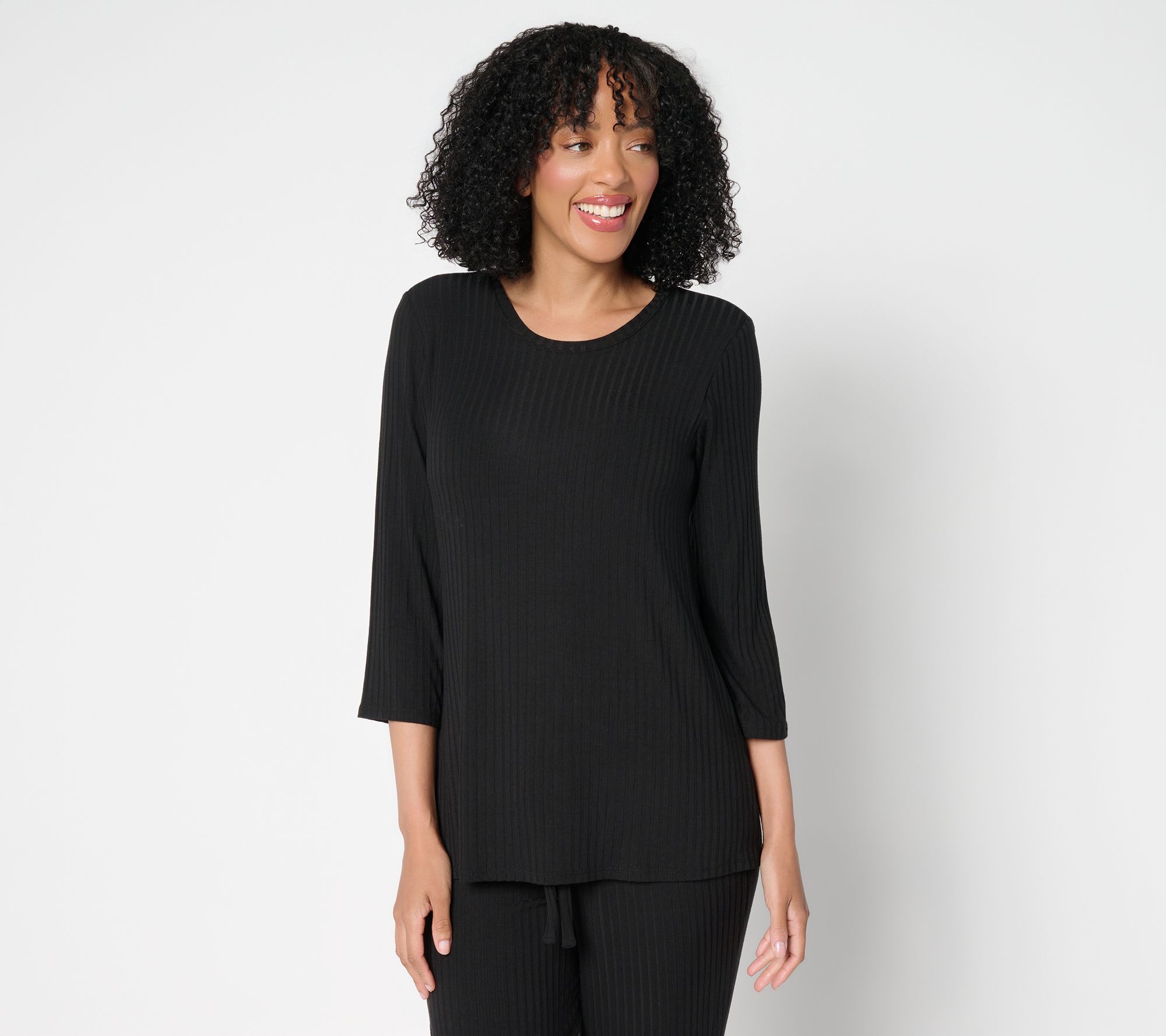 Modern Soul Radiant Rib U-Neck Top with Support System