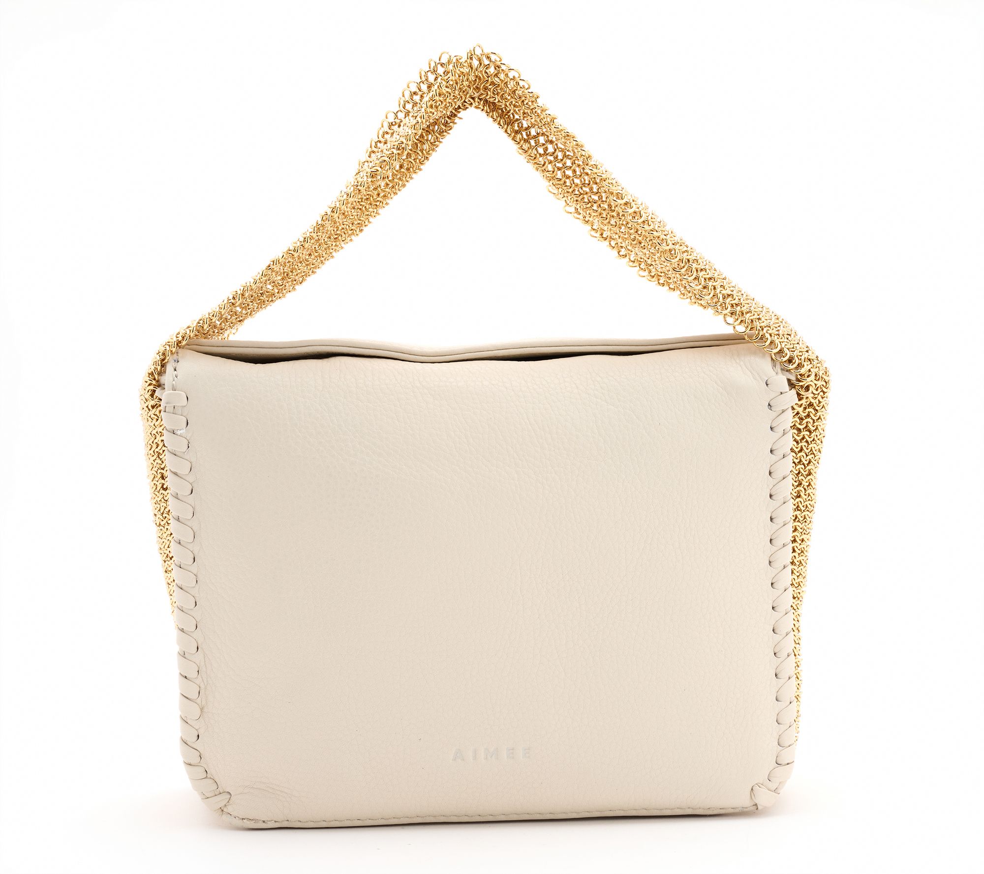 Aimee Kestenberg Chain-Mail Leather Top Handle Bag
