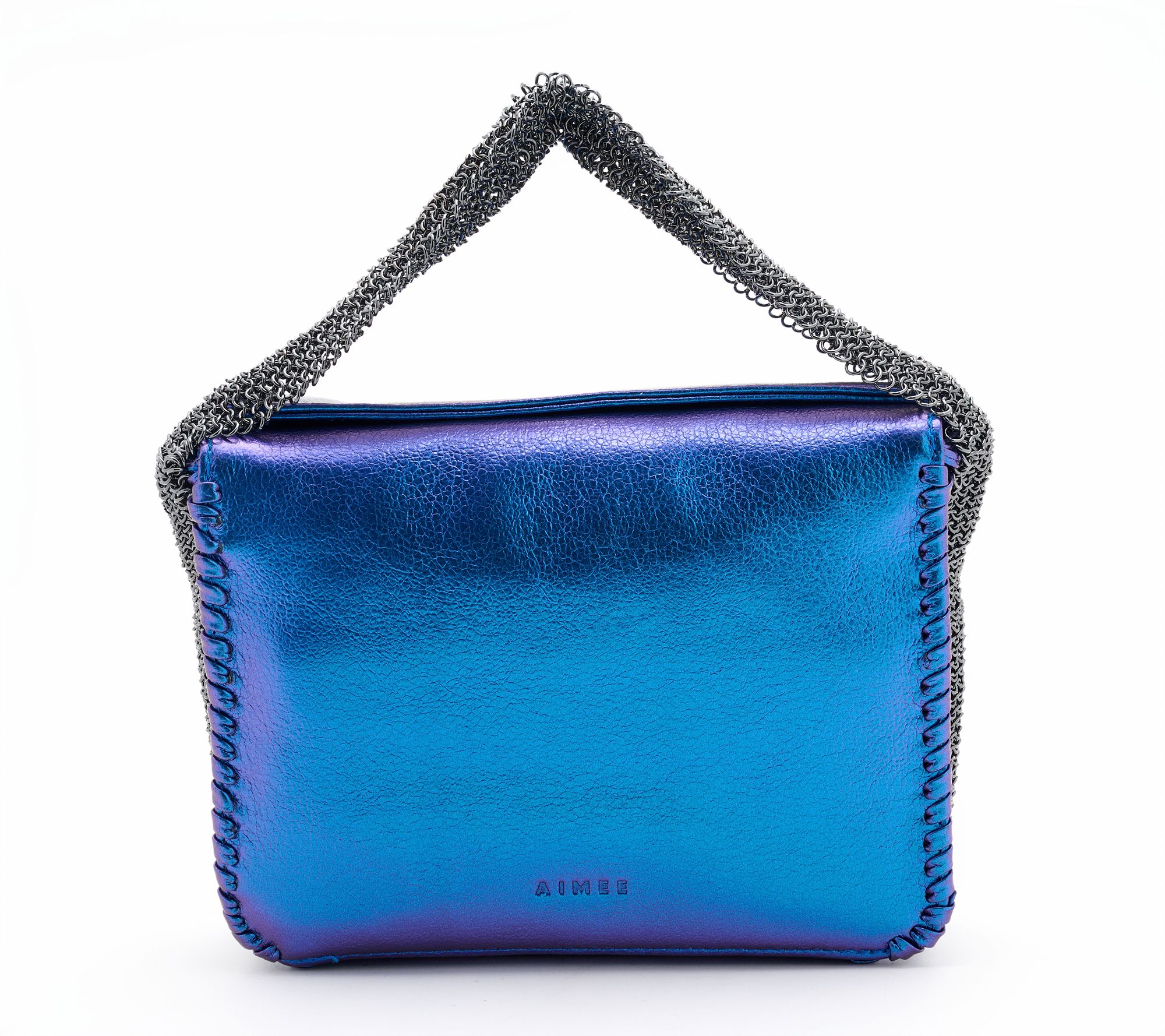 Aimee Kestenberg Chain-Mail Leather Top Handle Bag