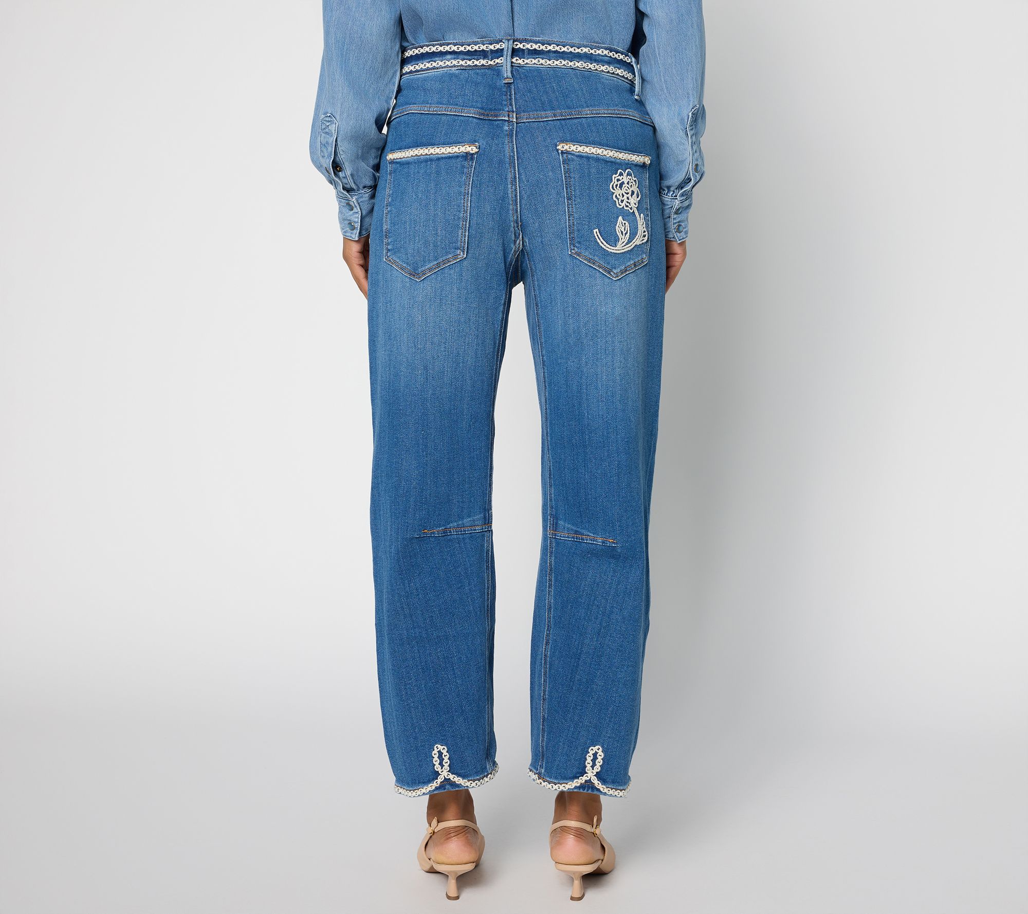 Driftwood Jeans Barbie Barrel Jeans Ravishing Rosettes