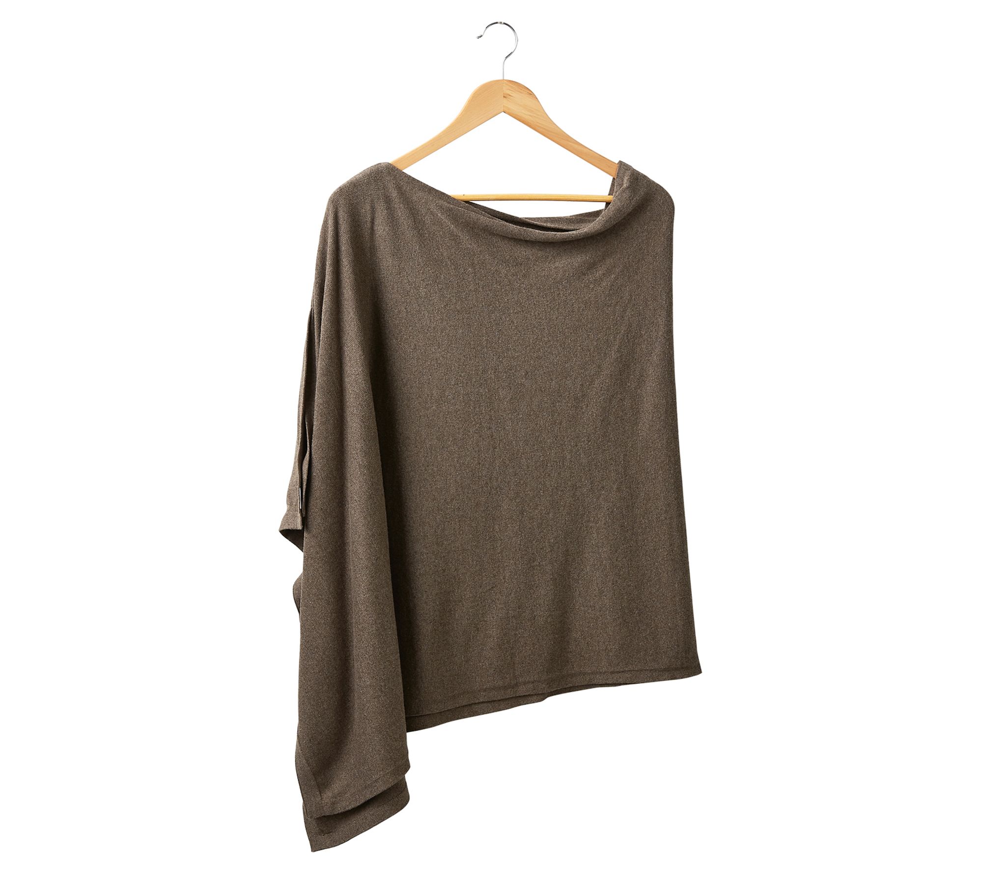 Hadley Wren Solid Knit Cotton Poncho