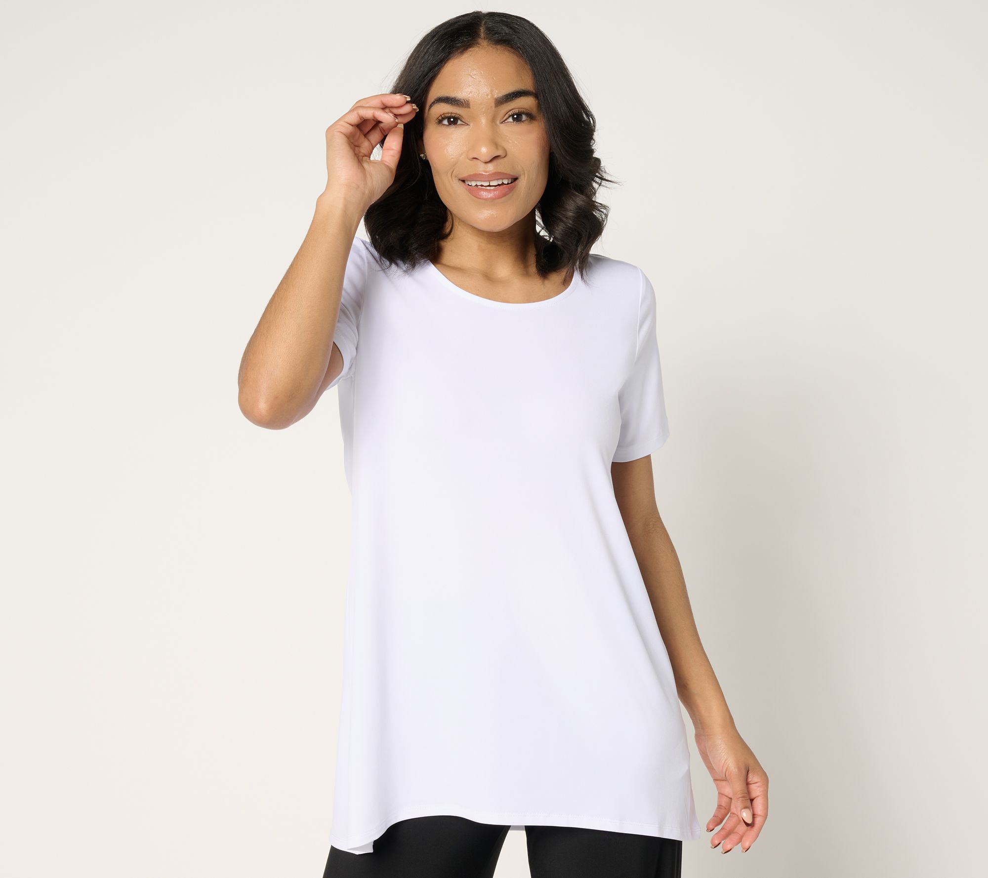 "As Is" Susan Graver Regular Modern Essentials Tank Liquid Knit