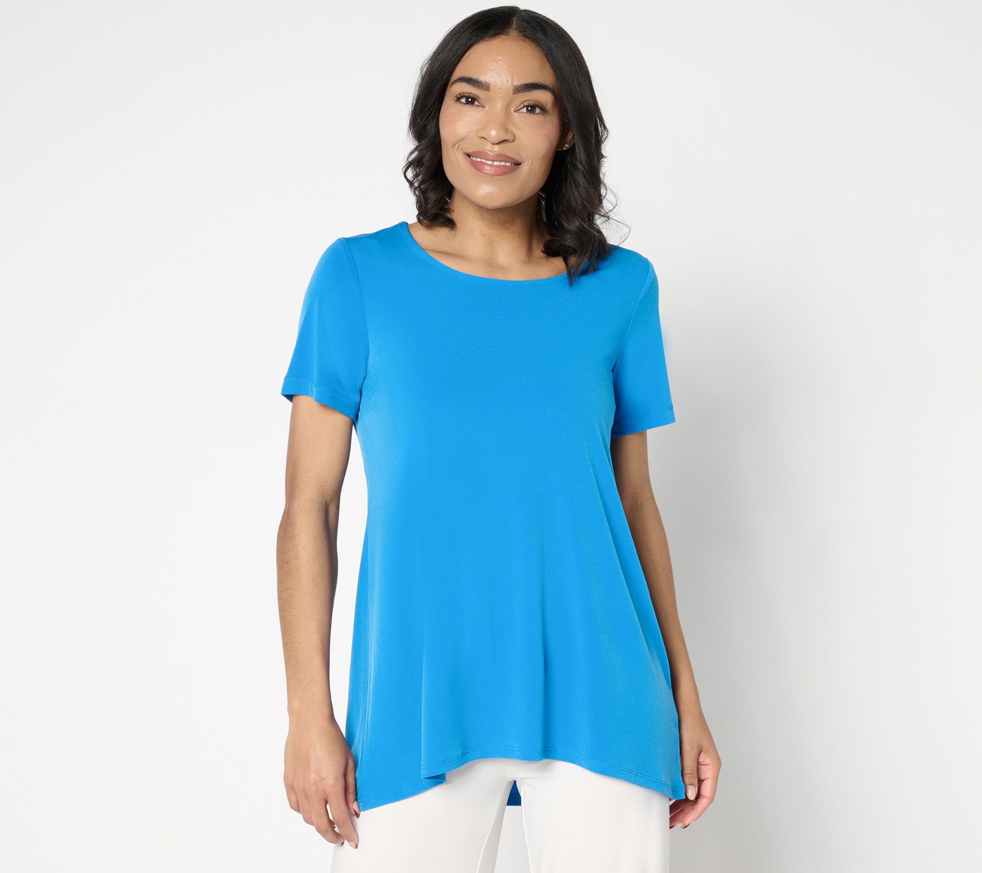 "As Is" Susan Graver Regular Modern Essentials Tank Liquid Knit