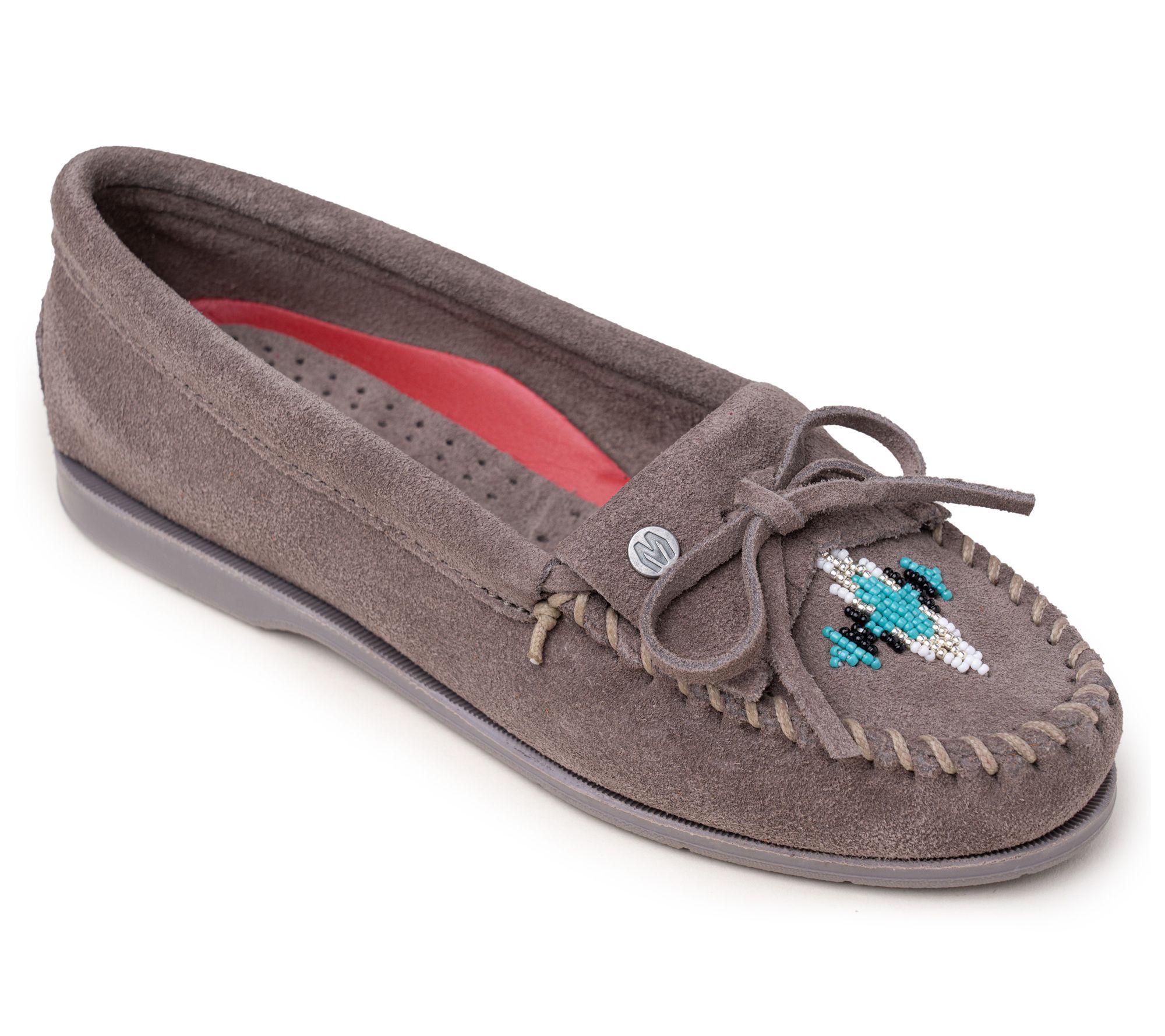Minnetonka Women's Nizhoni Beaded Suede Moccasin