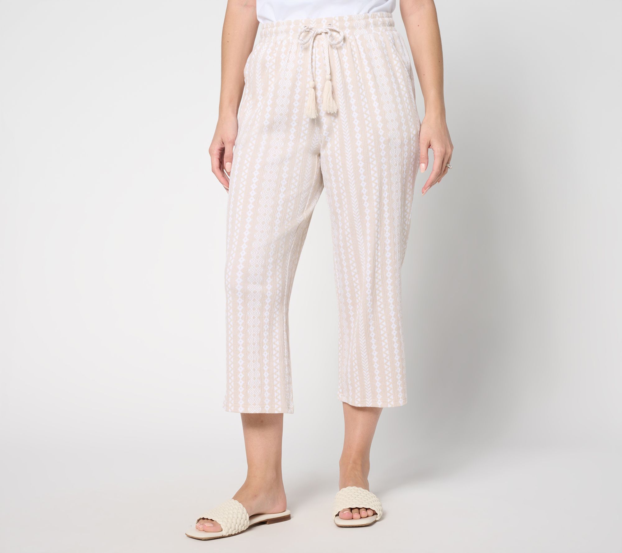 "As Is" Belle by Kim Gravel Tall Packabelle Getaway Cropped Pant