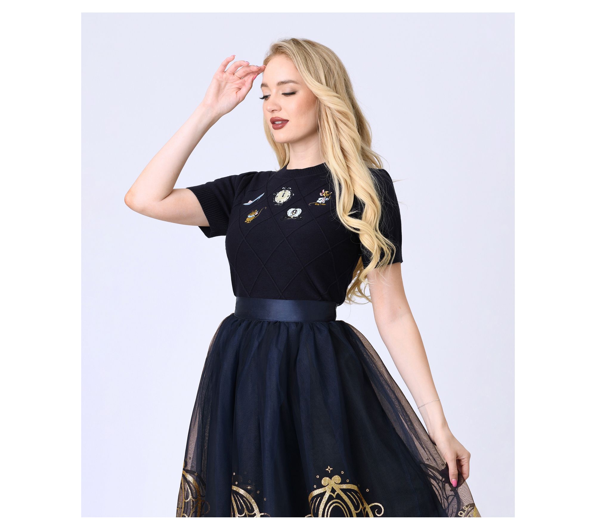 Disney's Cinderella Collection by Unique Vintage Navy Sweater