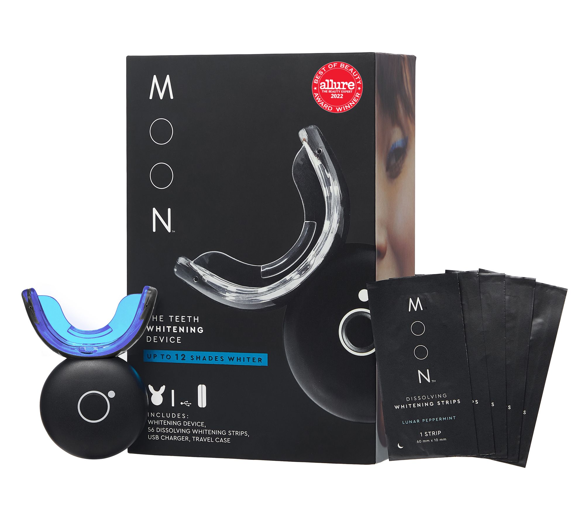 Moon Oral Beauty LED Teeth Whitening Tool & Strips