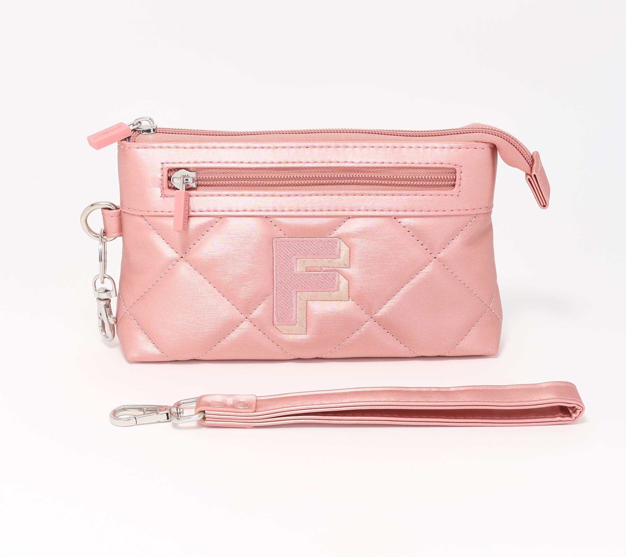  IHKWIP Monogram Initial RFID Pouch with Wristlet