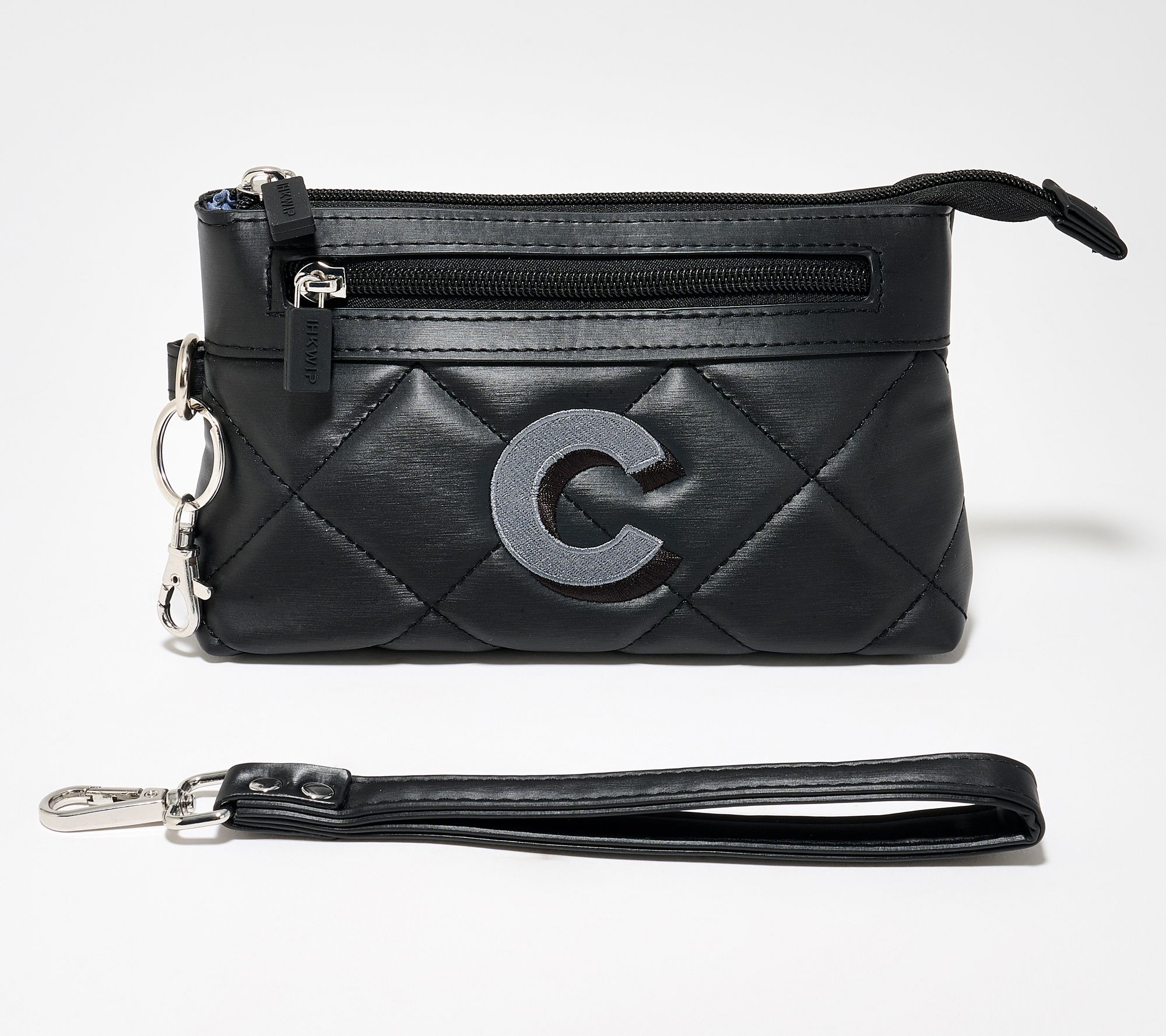IHKWIP Monogram Initial RFID Pouch with Wristlet