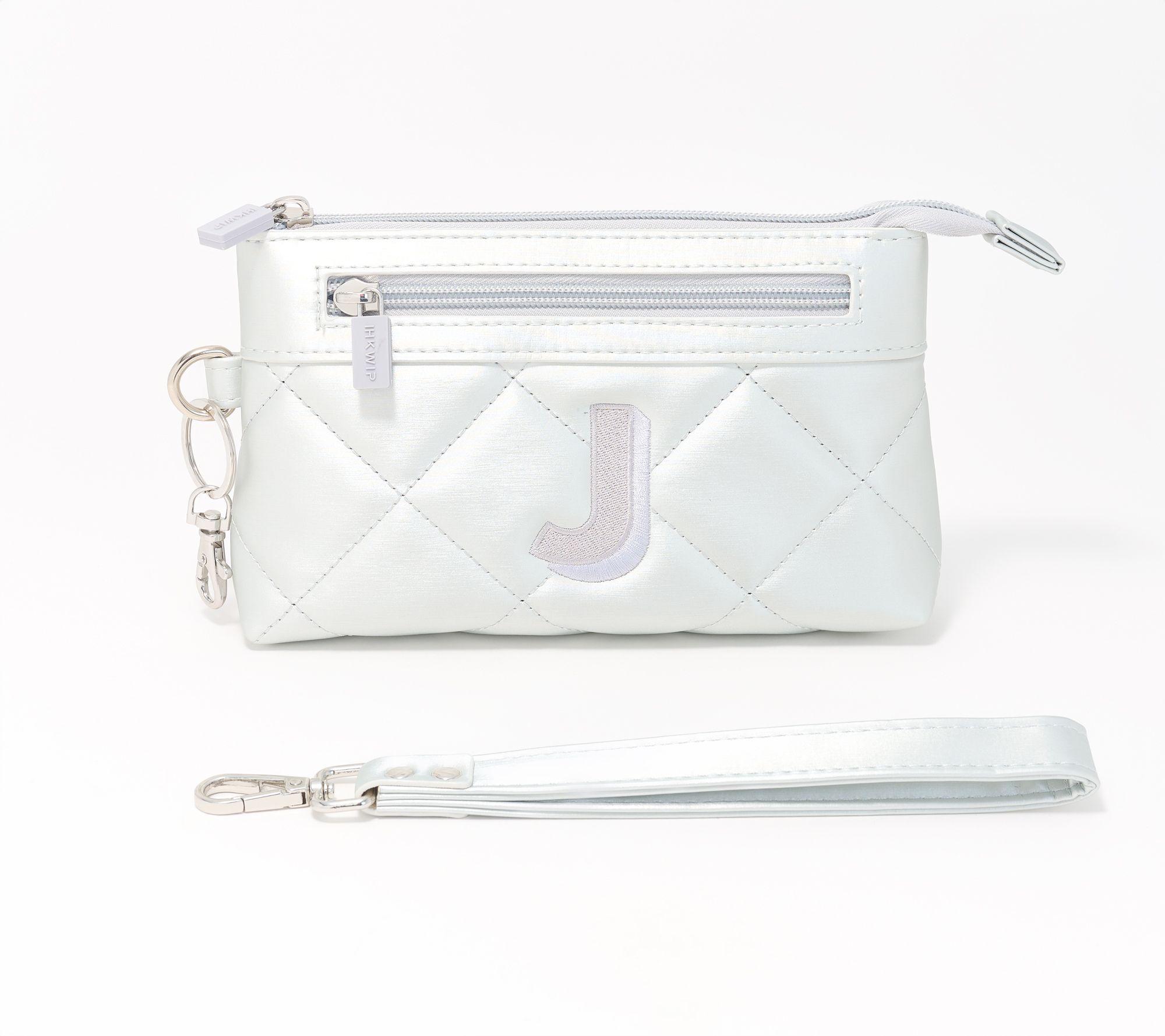 IHKWIP Monogram Initial RFID Pouch with Wristlet