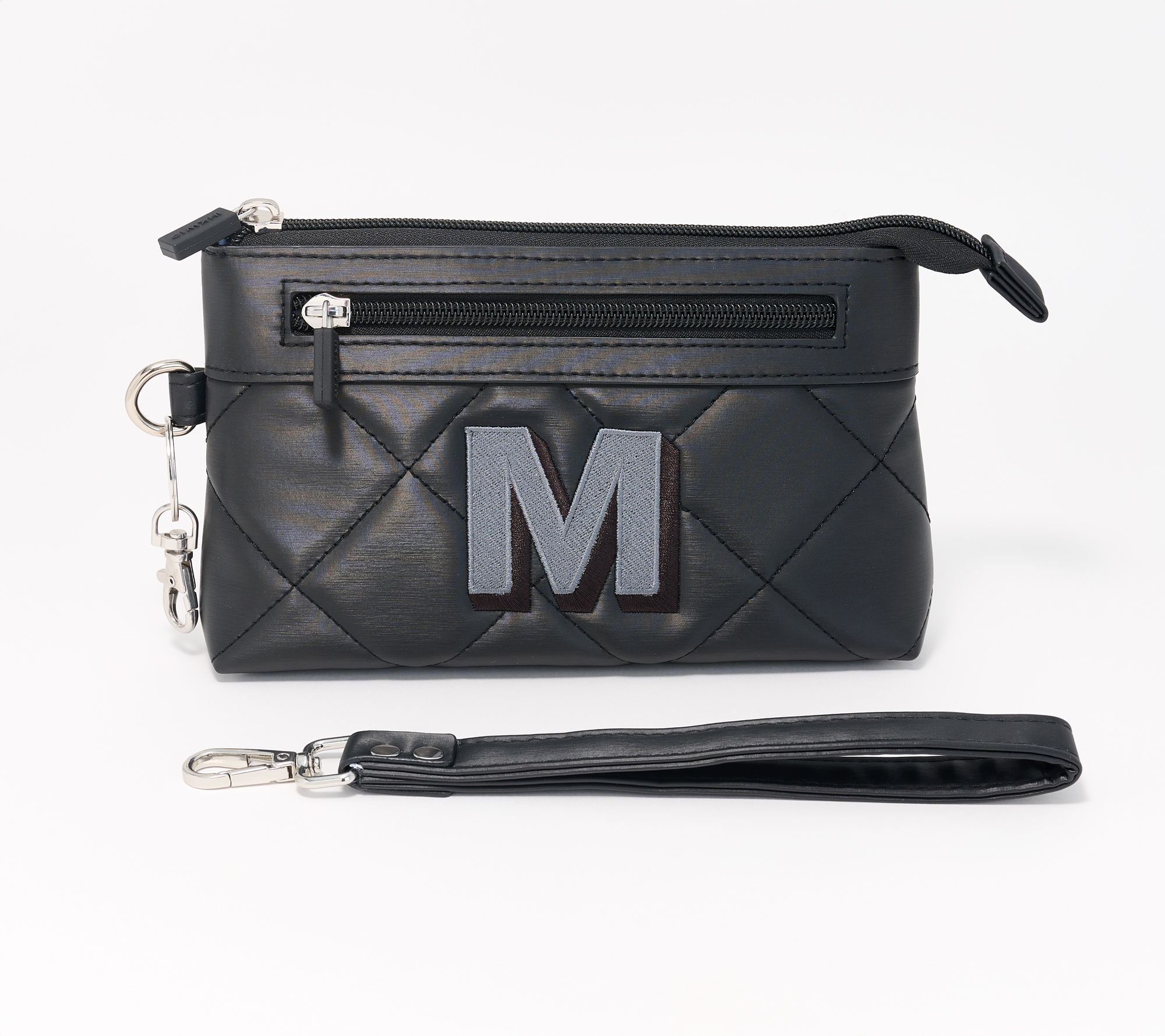 IHKWIP Monogram Initial RFID Pouch with Wristlet