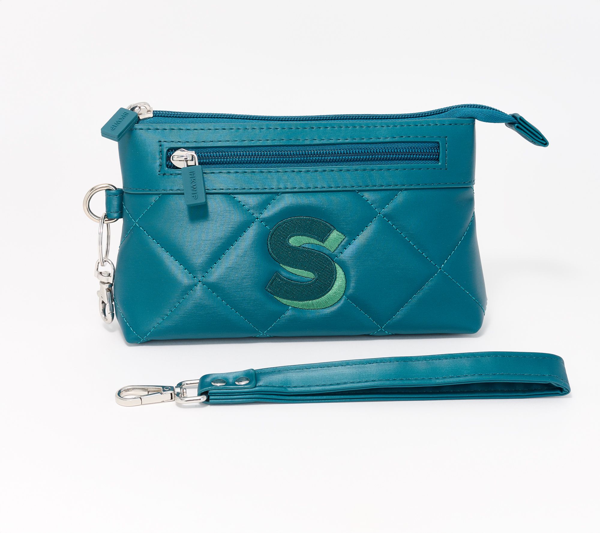 IHKWIP Monogram Initial RFID Pouch with Wristlet