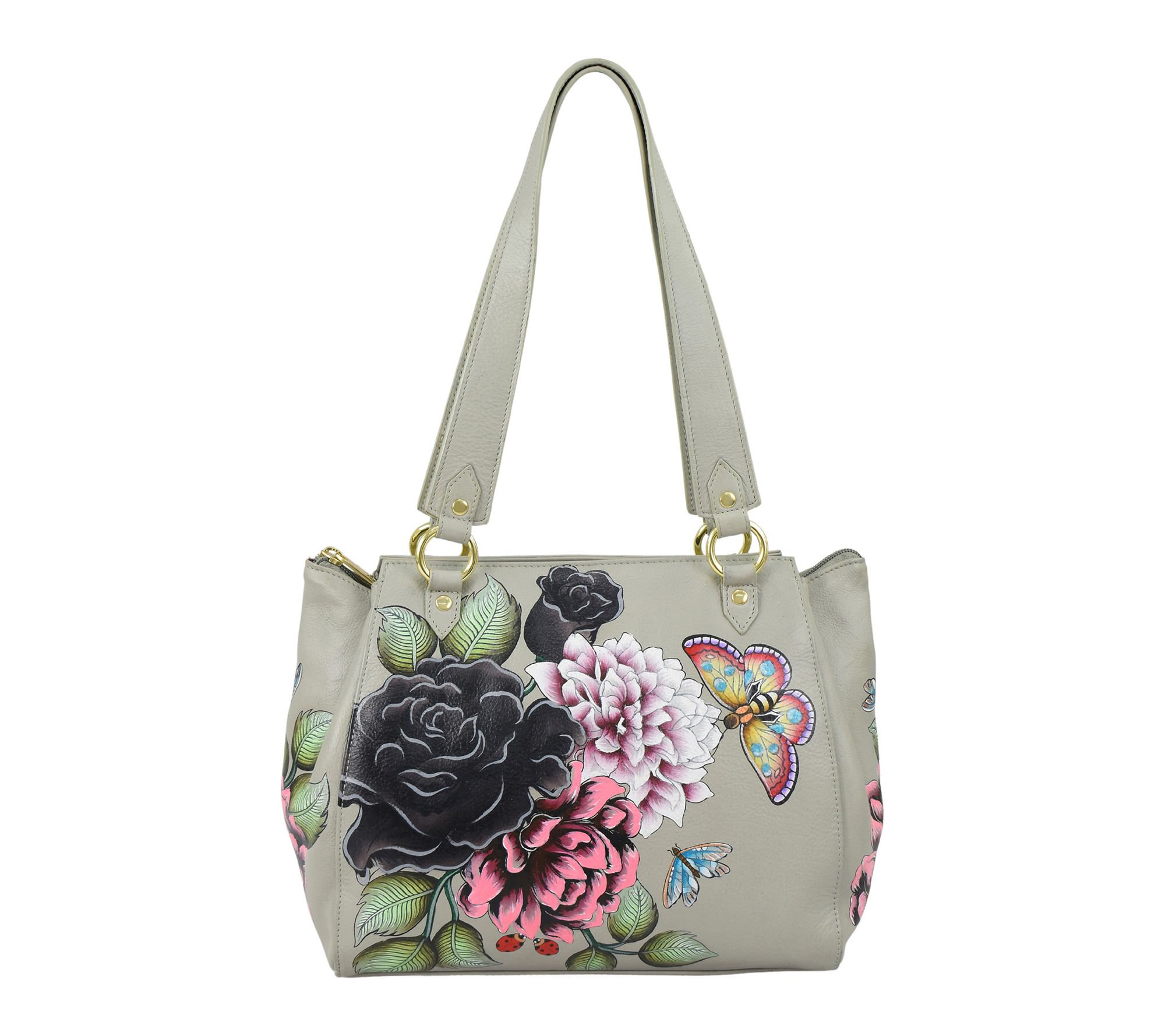 Anushcka Painted Leather Medium Tote Bag