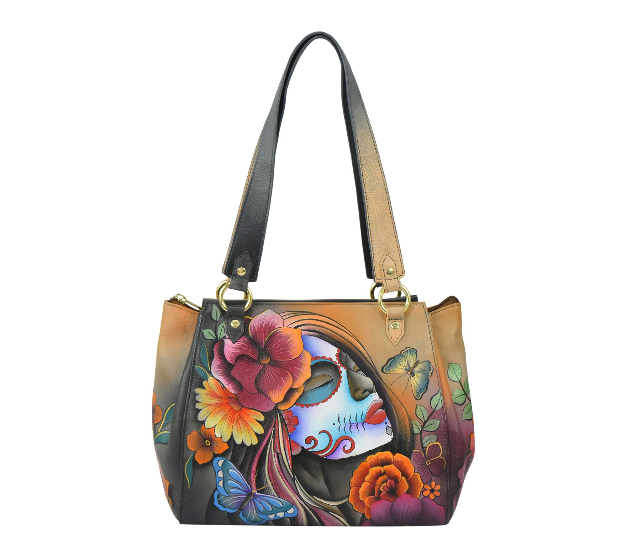 Anushcka Painted Leather Medium Tote Bag