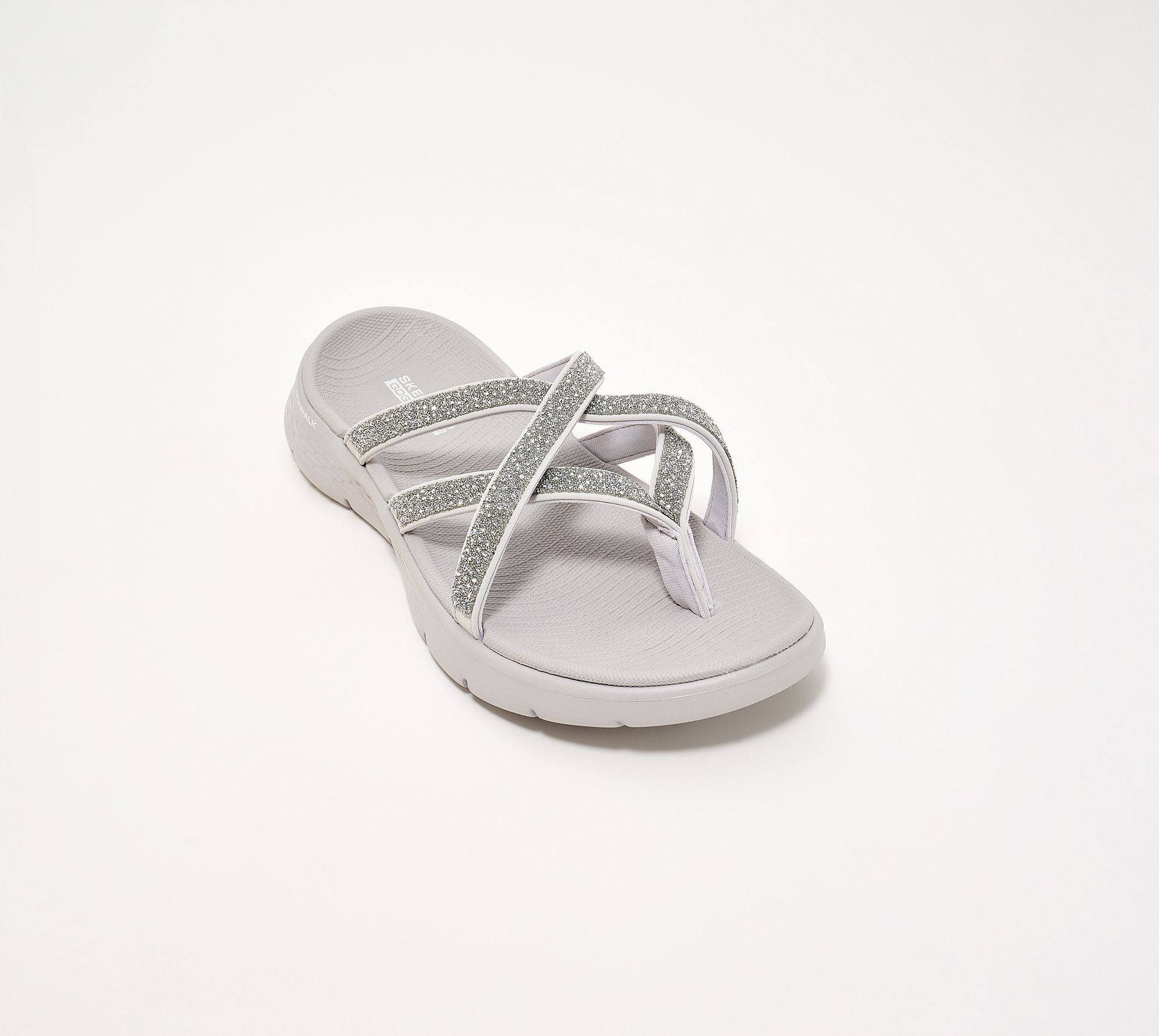 Skechers Bedazzled GO WALK Flex Thong Sandals
