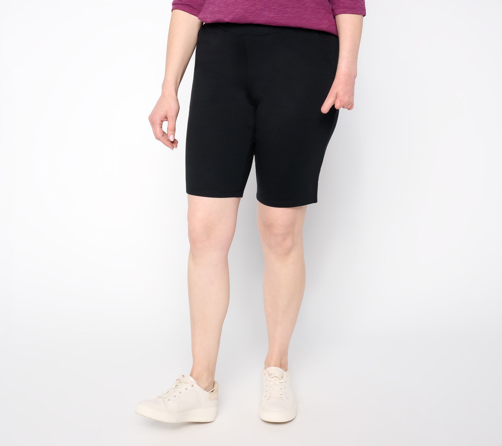 Denim & Co. Regular EasyWear French Terry Bermuda Shorts