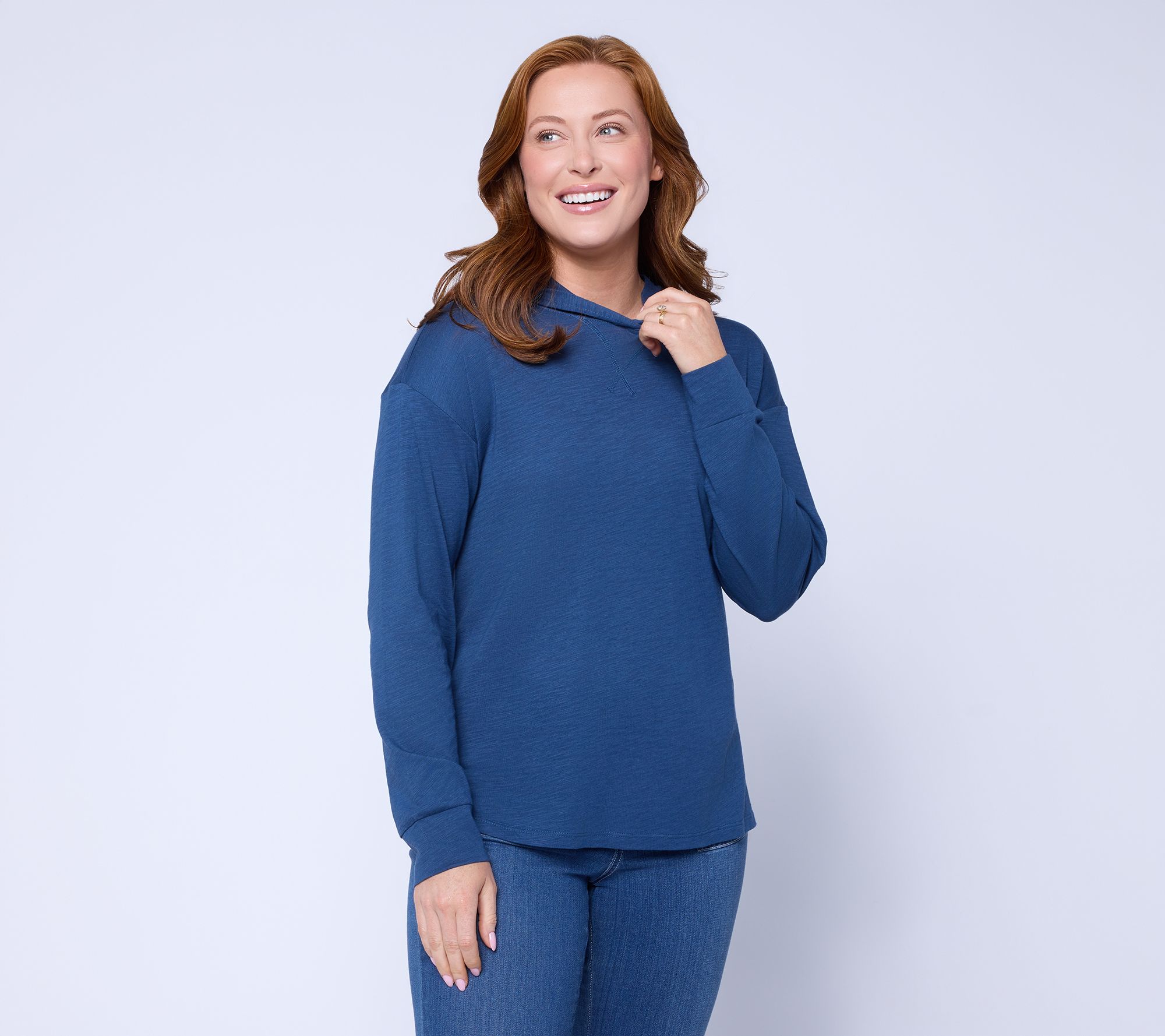 Belle by Kim Gravel Slub Knit Hoodie