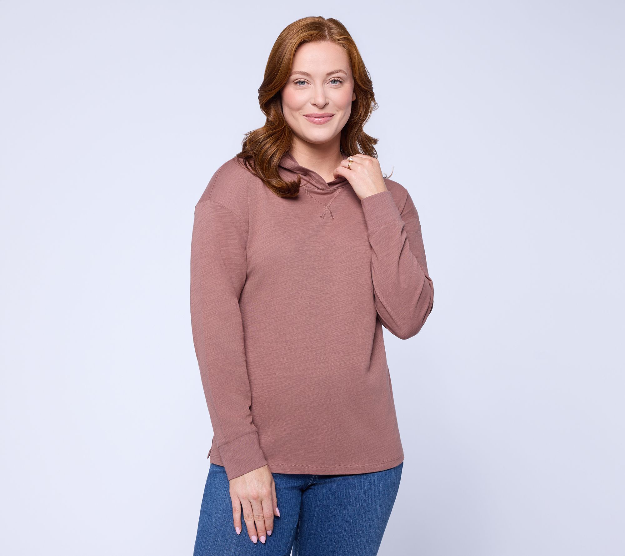 Belle by Kim Gravel Slub Knit Hoodie