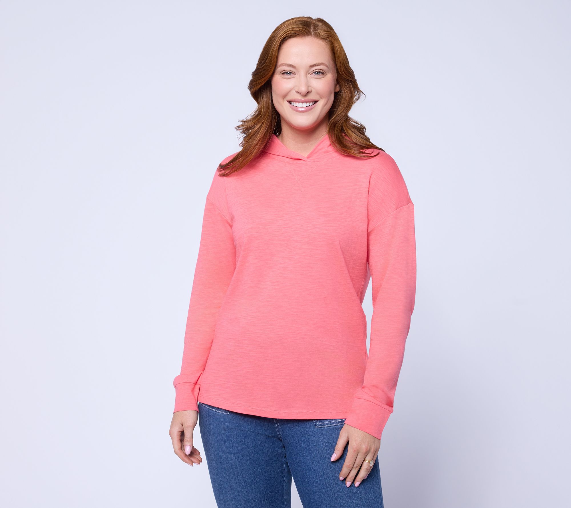 Belle by Kim Gravel Slub Knit Hoodie