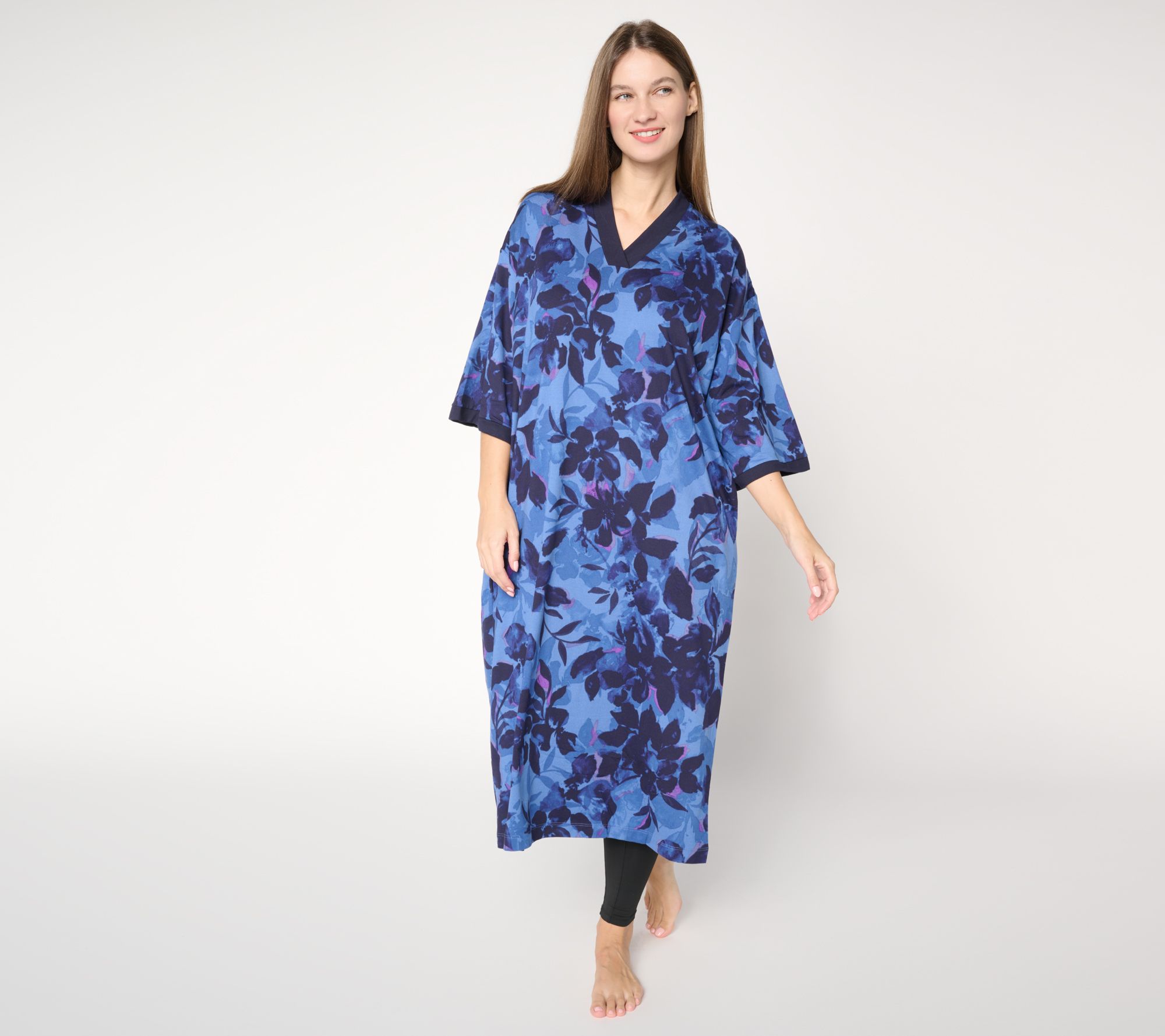 "As Is" Stan Herman Sueded Jersey Caftan