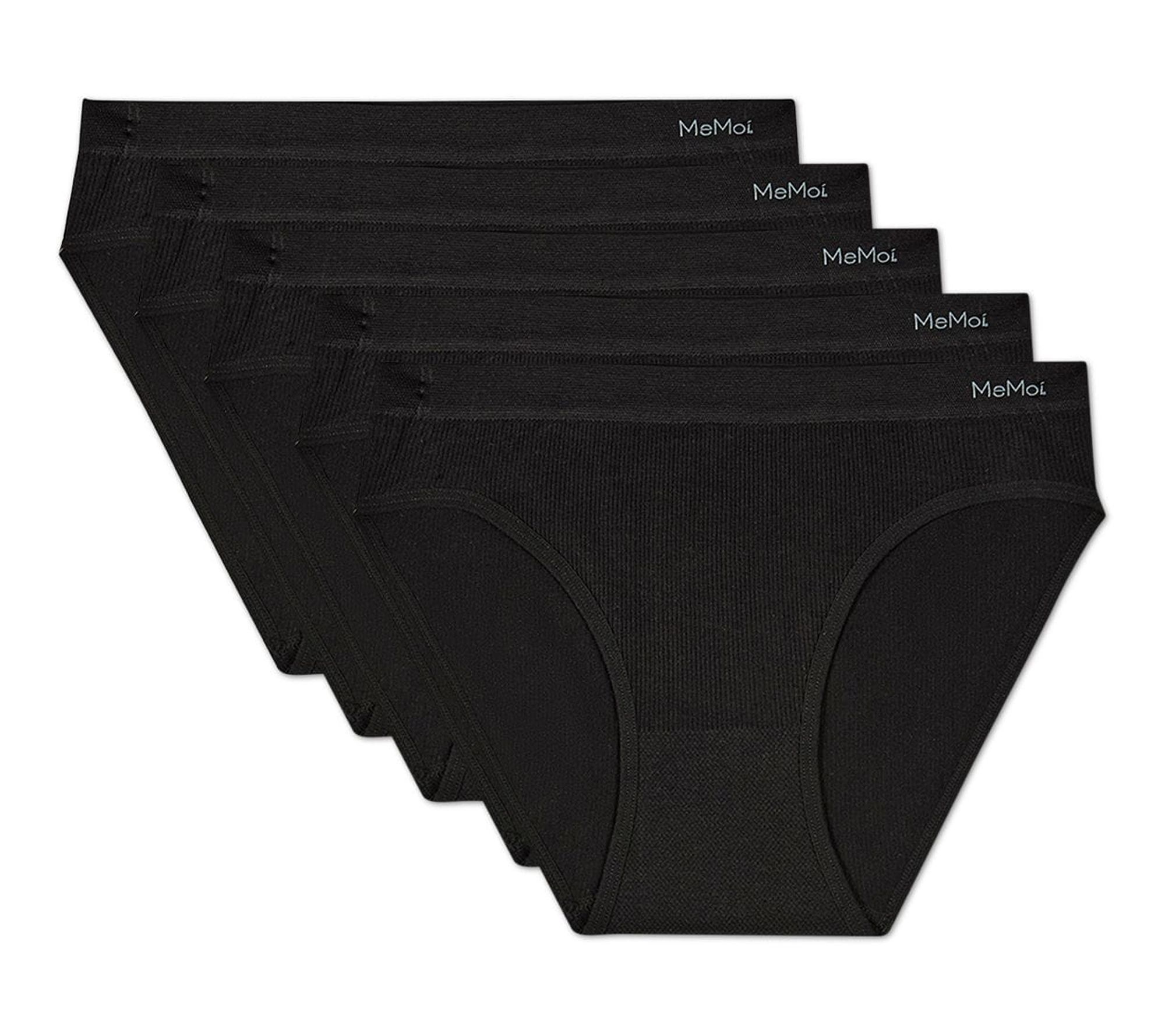 Memoi Women's Set of 5 Seamless Tag-Free BikiniPanties