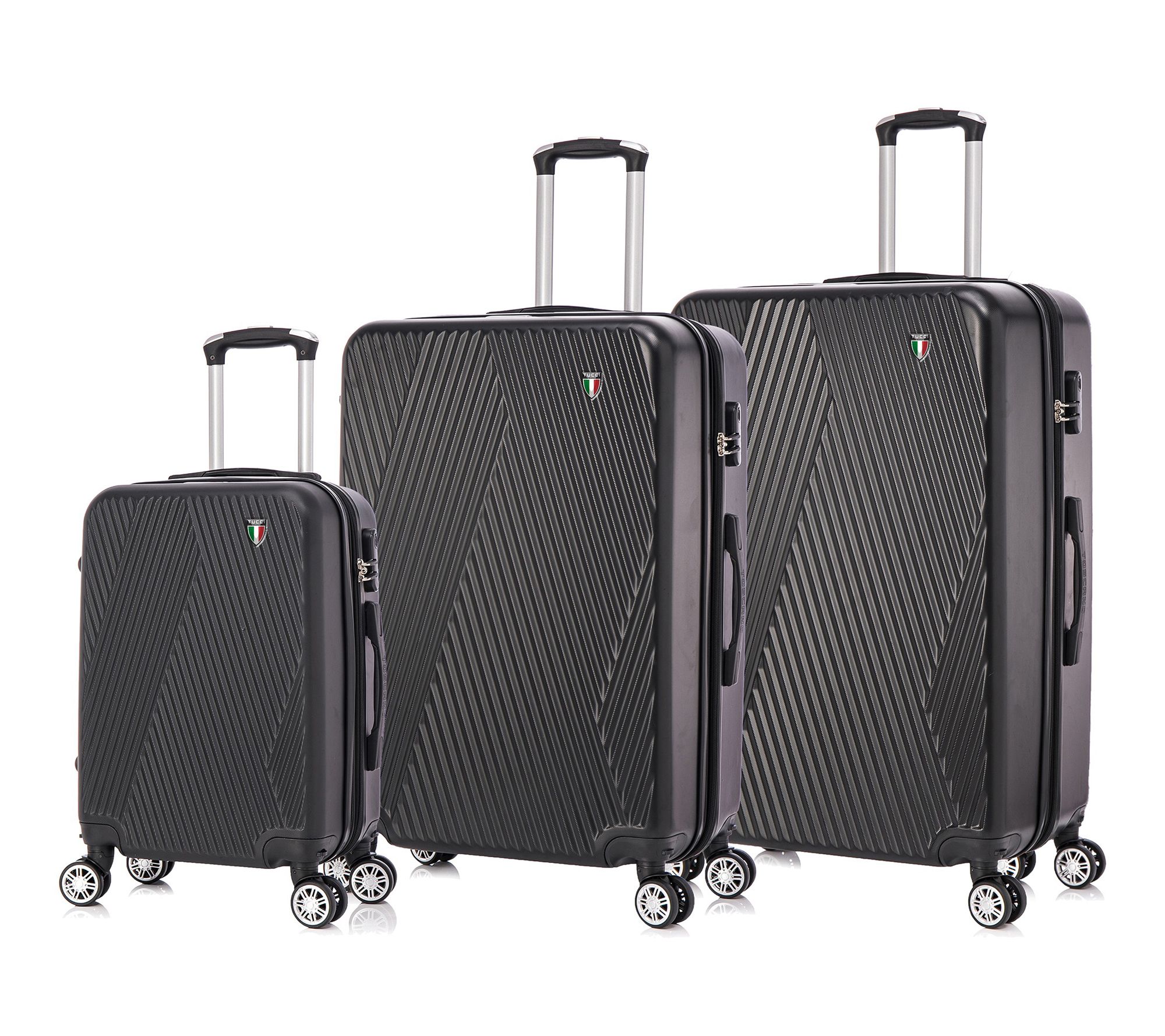 TUCCI Italy COLPI 3PC Hardside Luggage Set (20" , 24", 28")